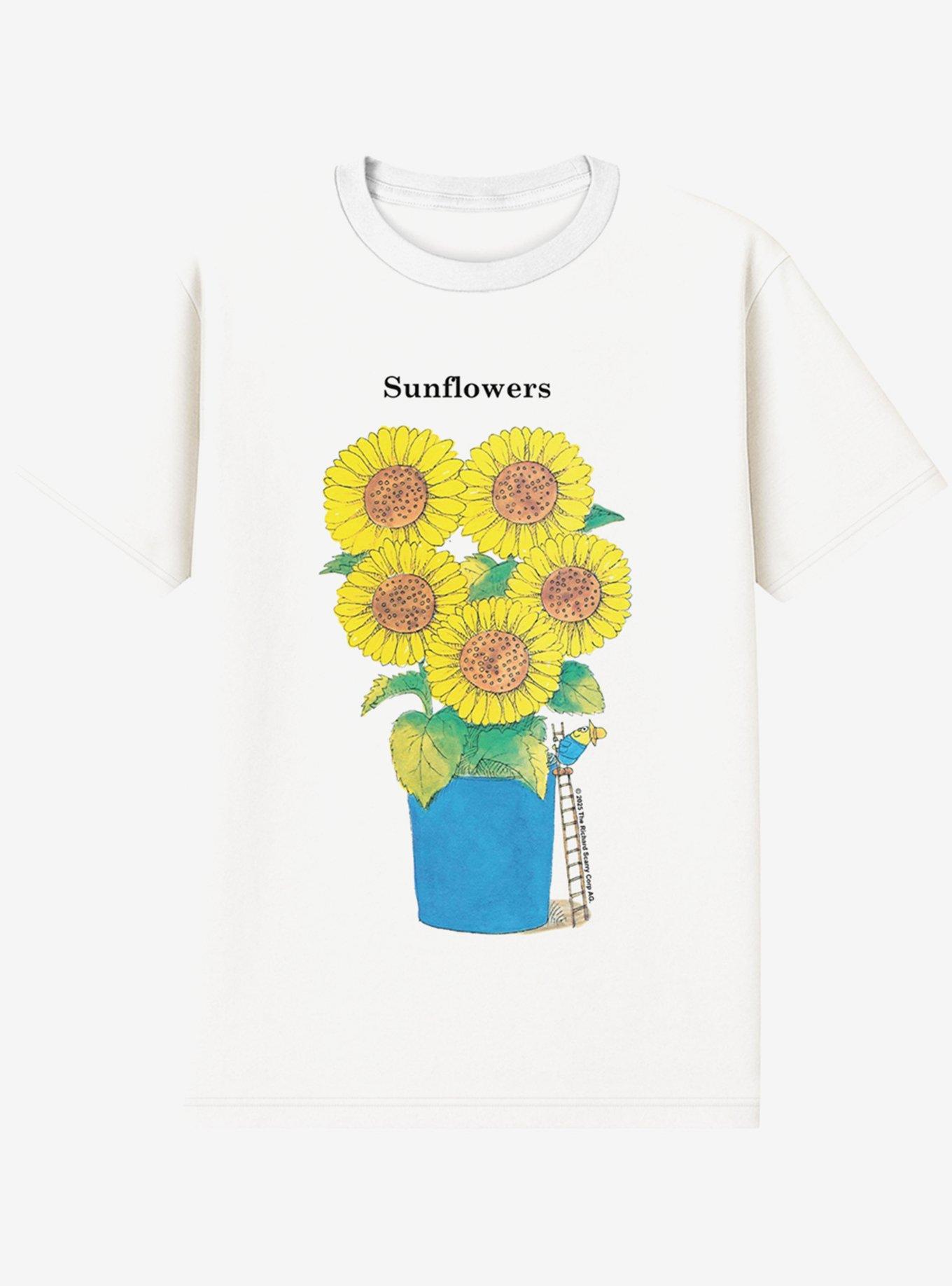 Richard Scarry Sunflower Vase T-Shirt | Hot Topic
