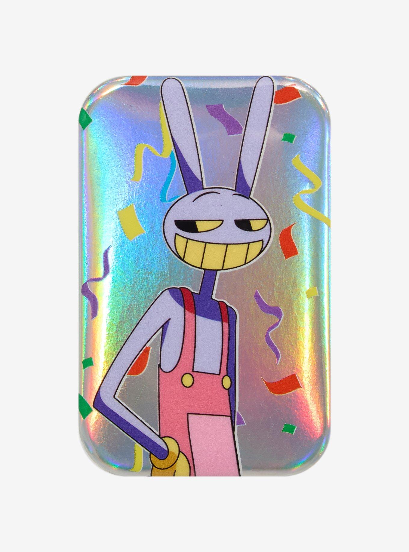 The Amazing Digital Circus Jax Holographic Button, , hi-res