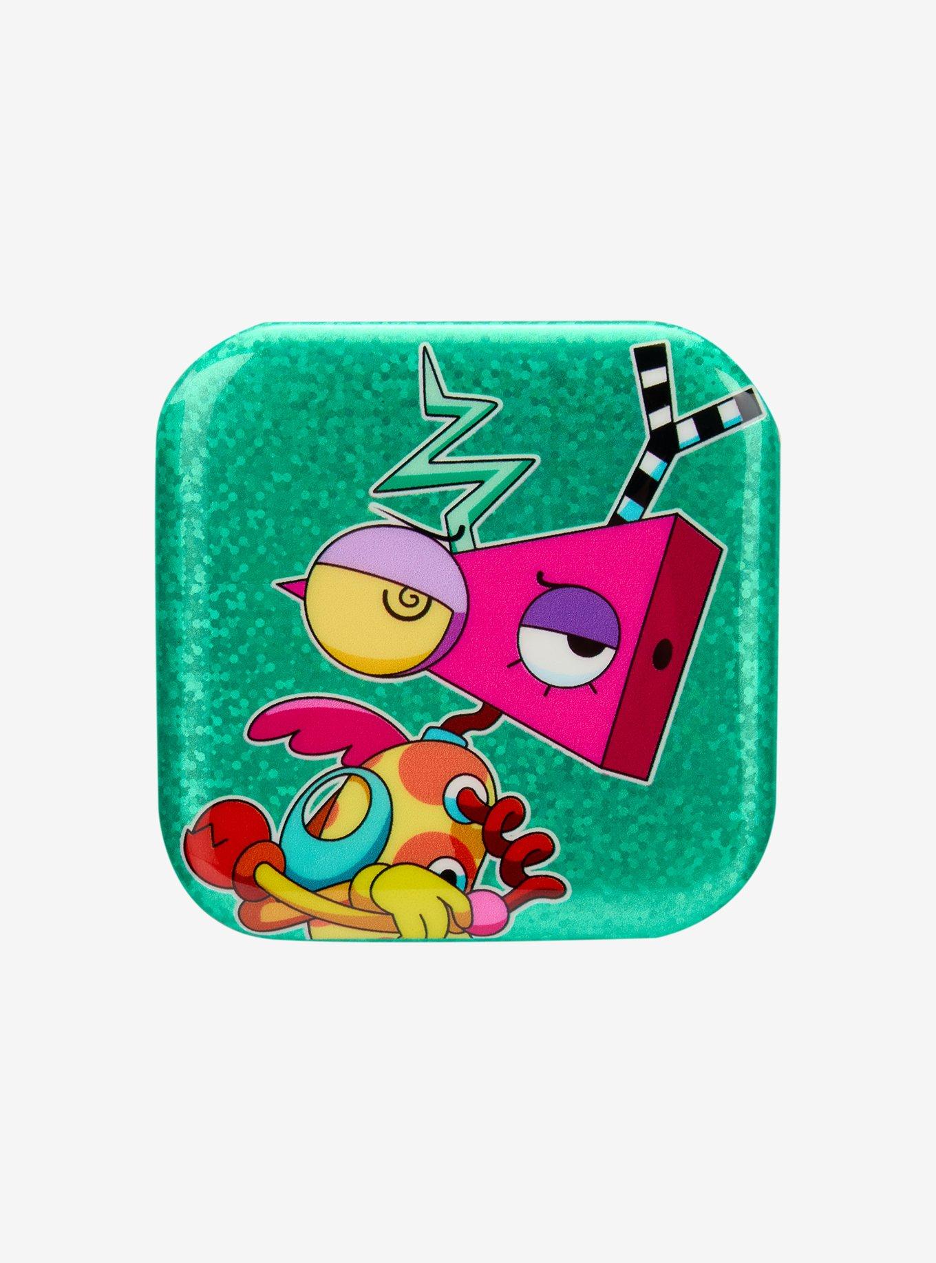 The Amazing Digital Circus Zooble Glitter Square Button
