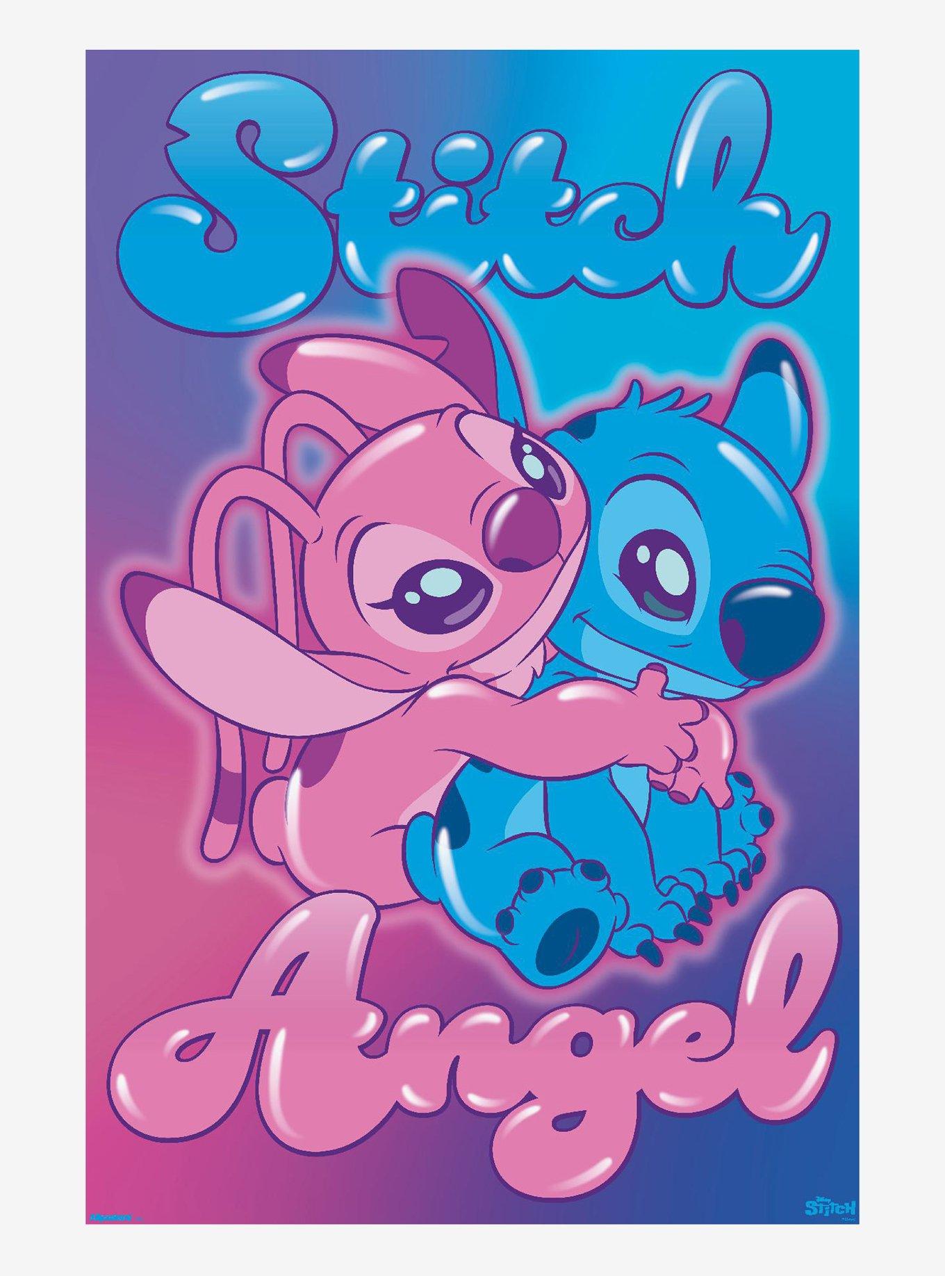 Disney Stitch & Angel Hug Poster, , hi-res