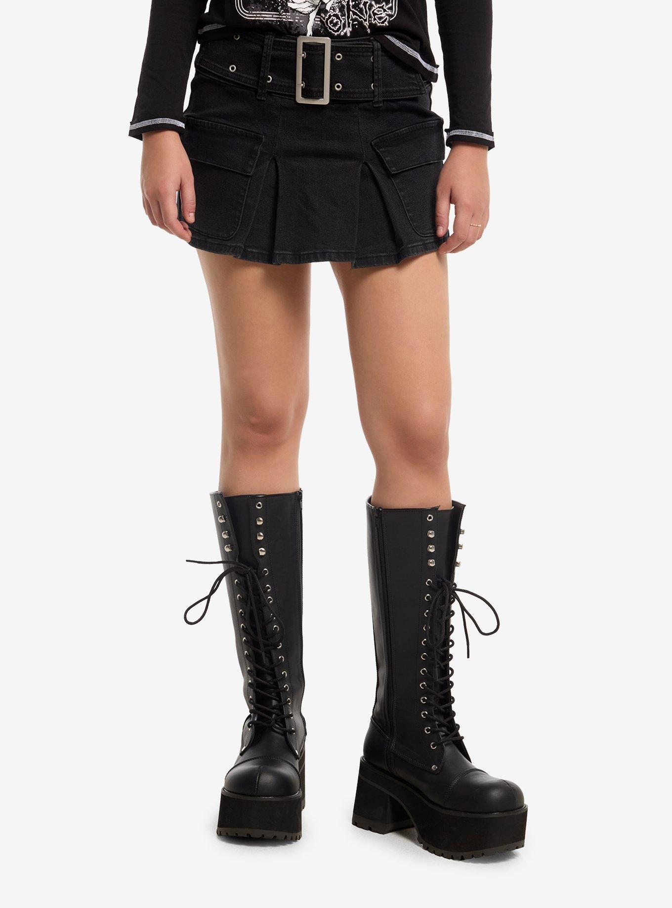 SOCIALCOLLISION Social Collision Cargo Buckle Mini Skirt