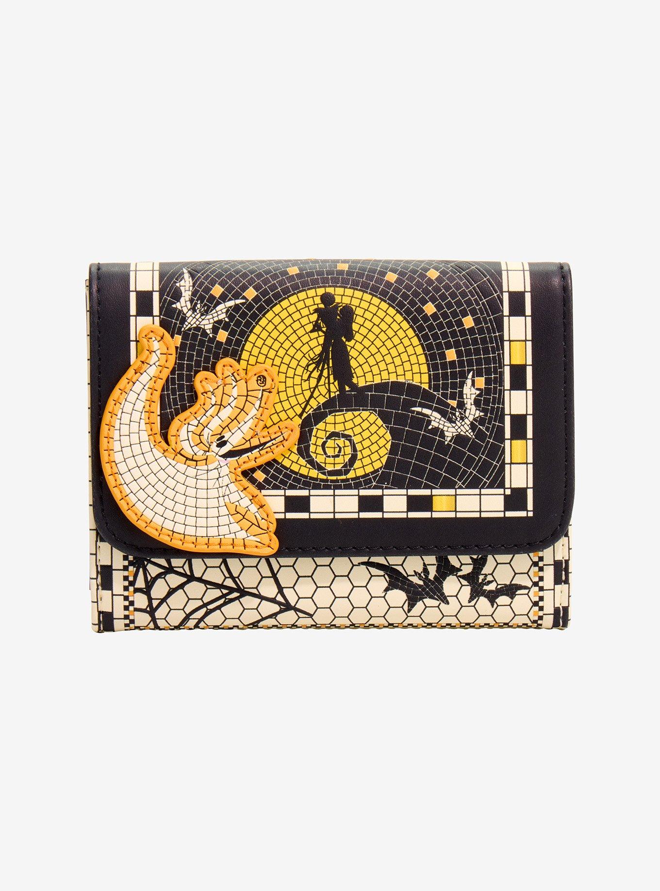 Loungefly Disney The Nightmare Before Christmas Mosaic Hill Scene Wallet - BoxLunch Exclusive, , hi-res