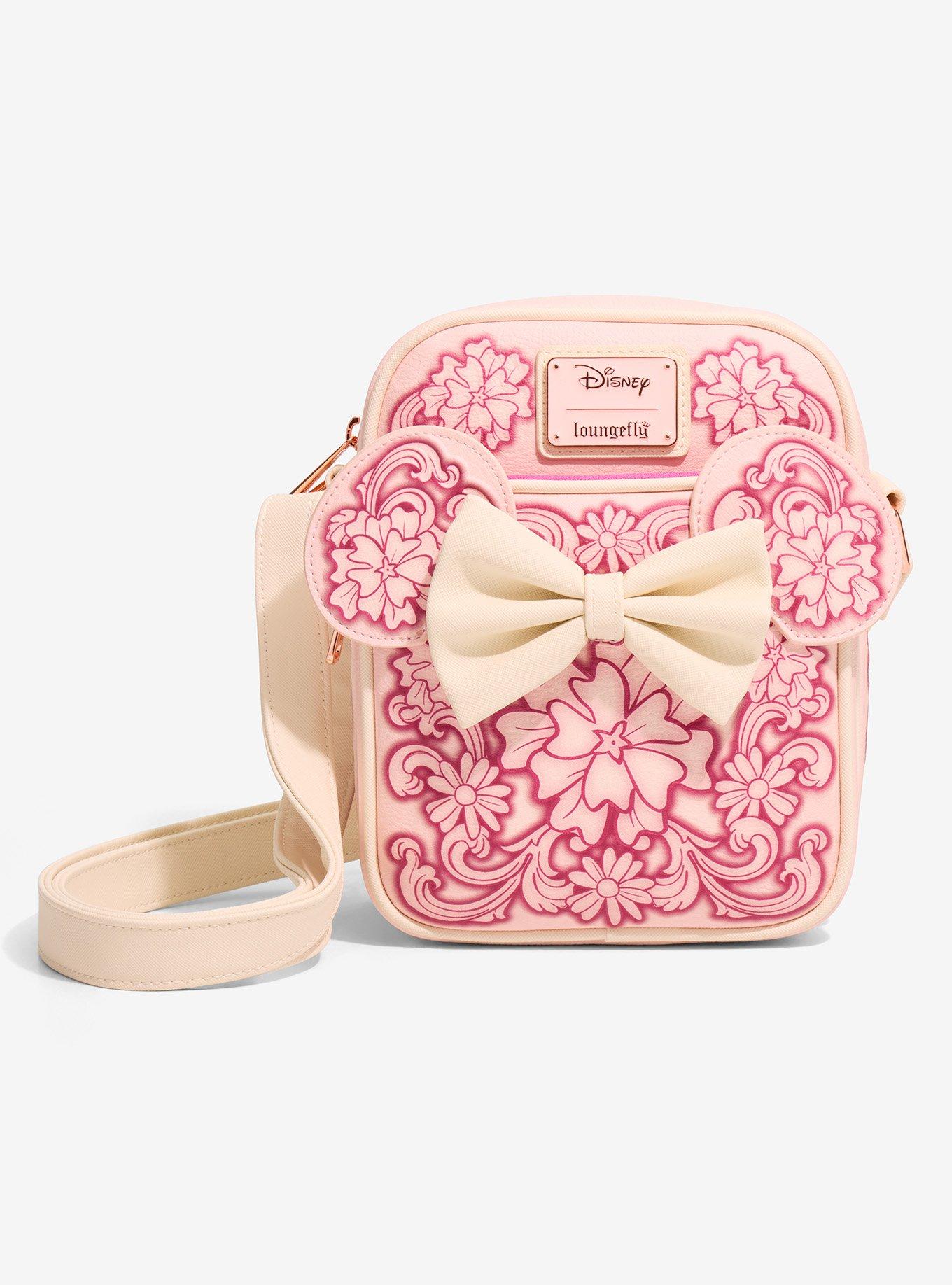 Loungefly Disney Minnie Mouse Floral Ears Crossbody Bag - BoxLunch Exclusive, , hi-res