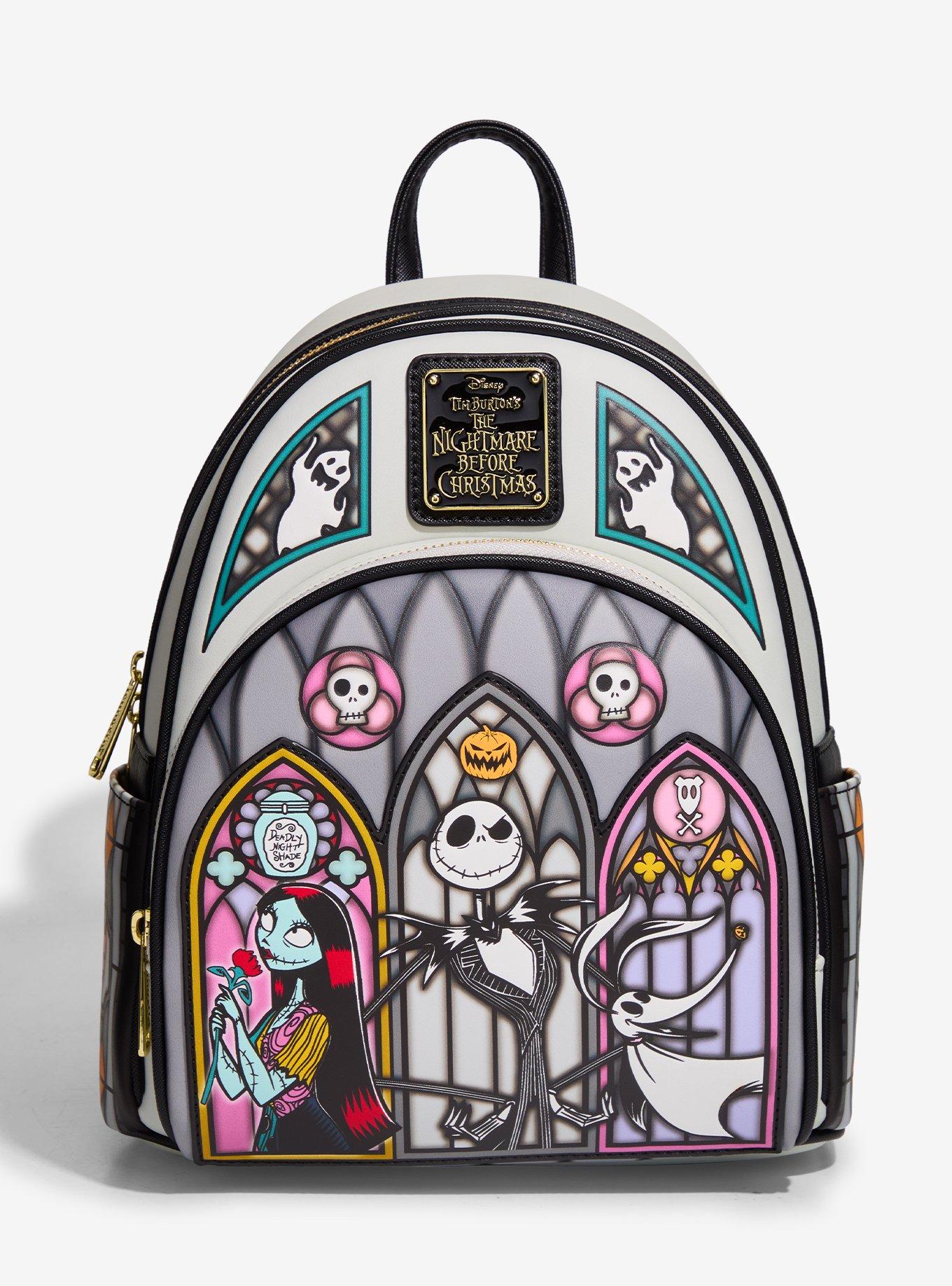 Loungefly Disney The Nightmare Before Christmas Stained Glass Mini Backpack &mdash; BoxLunch Exclusive, , hi-res