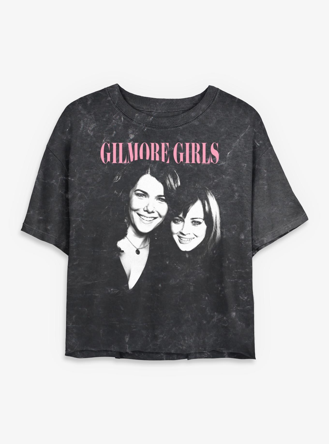 Gilmore Girls Lorelai And Rory Girls Mineral Wash Crop T-Shirt, , hi-res