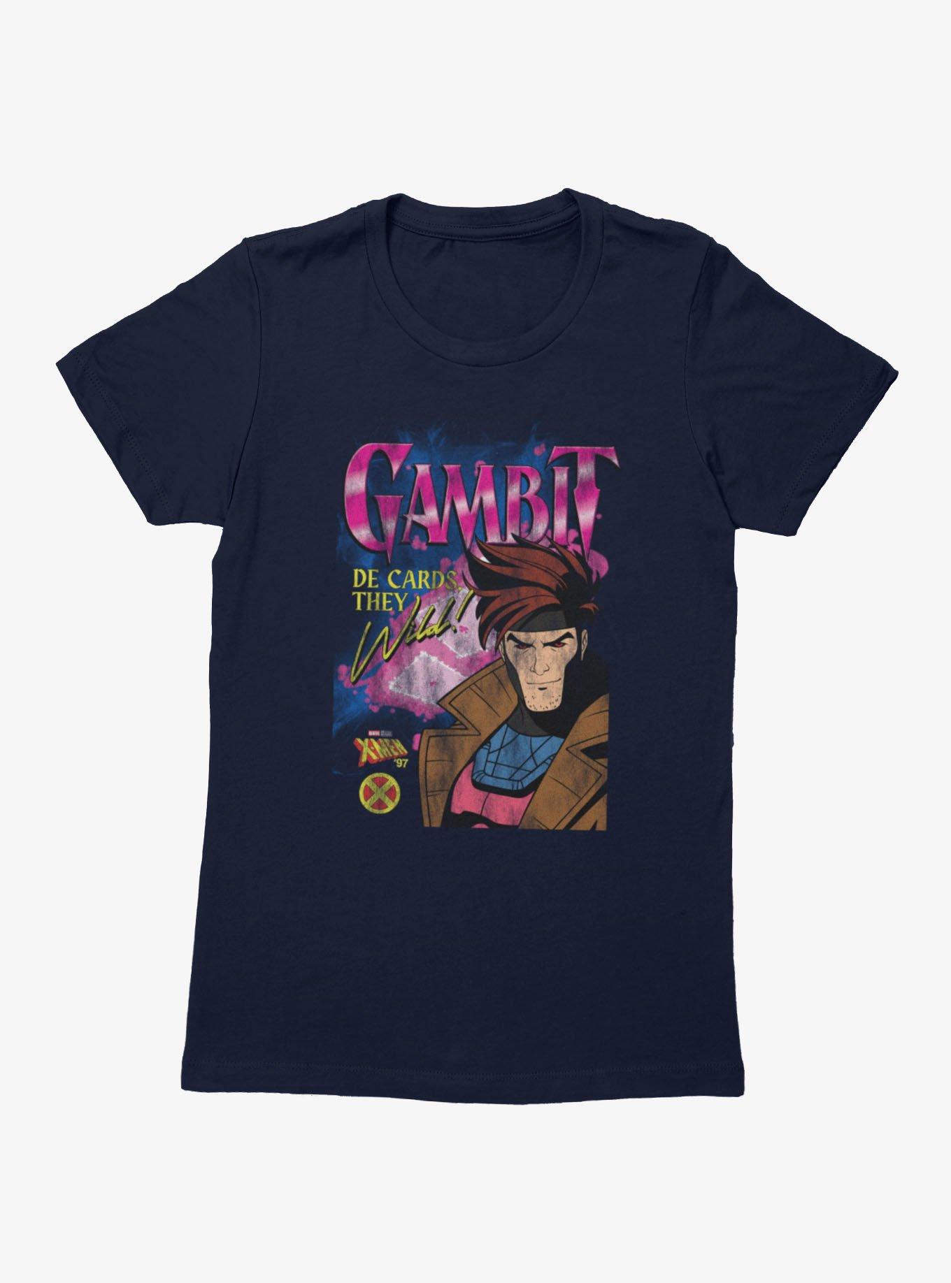 Marvel X-Men '97 Gambit Cards They Wild Womens T-Shirt BoxLunch Exclusive, , hi-res