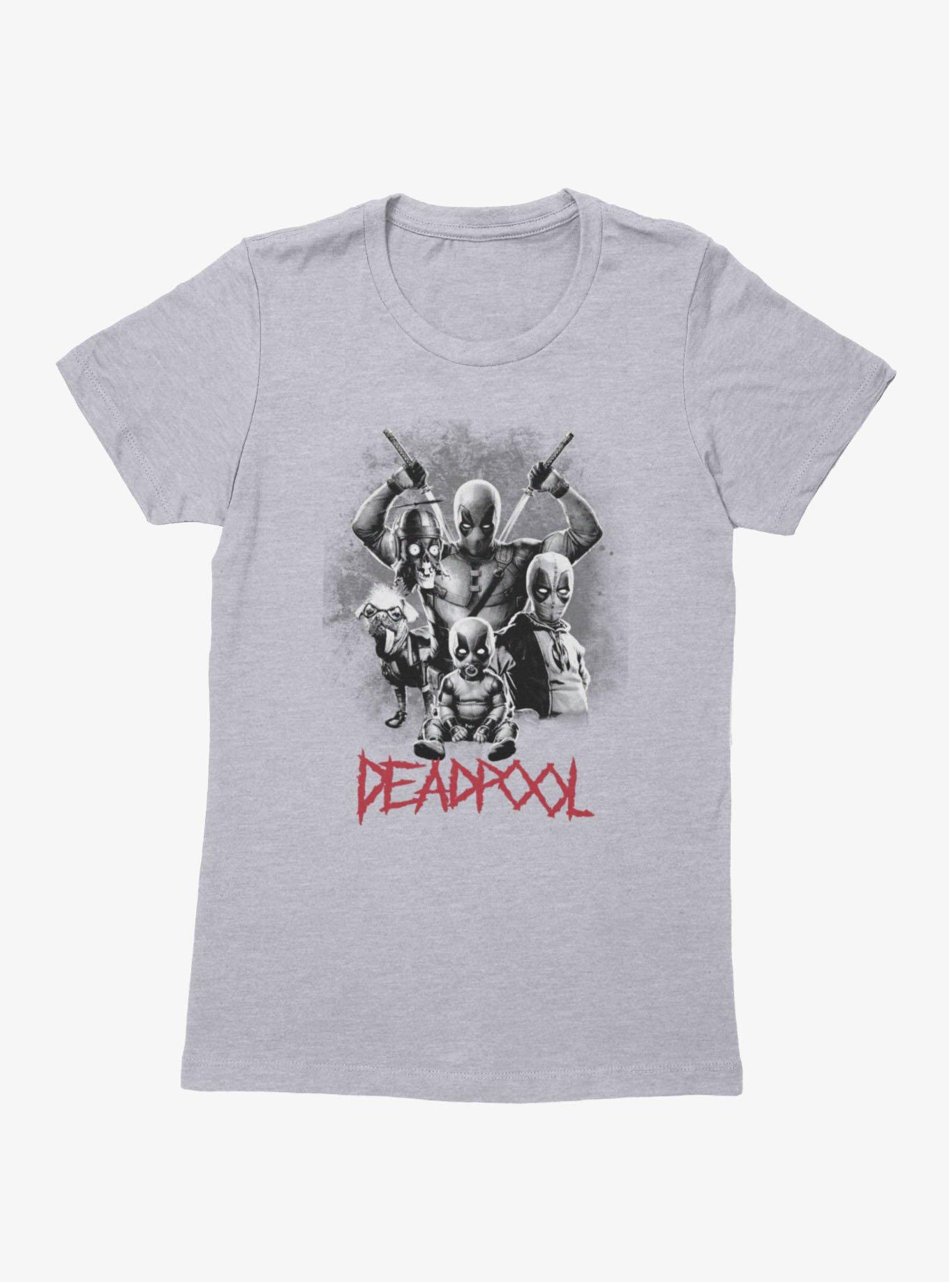 Marvel Deadpool Deadpools Collage Womens T-Shirt BoxLunch Exclusive, , hi-res