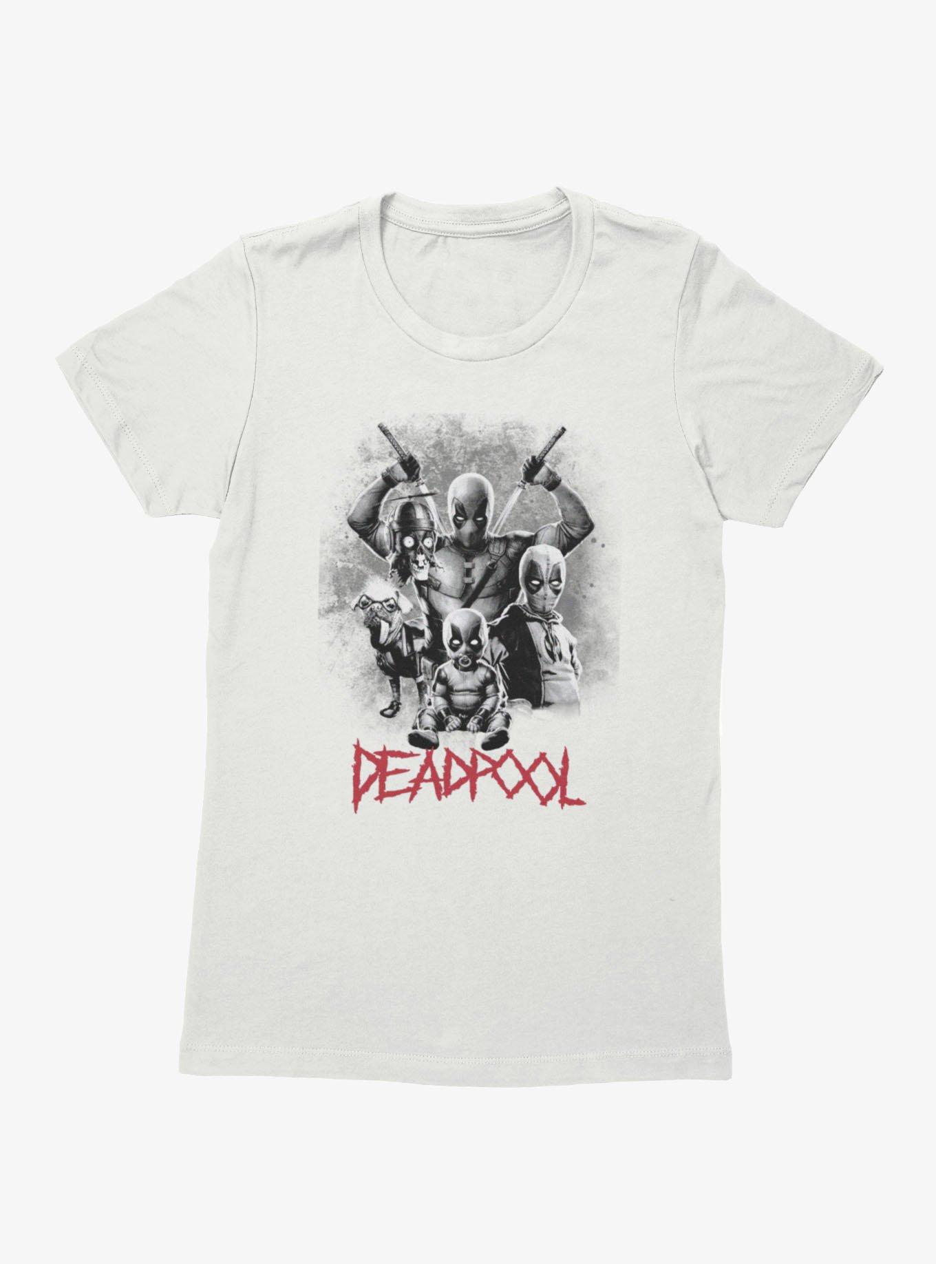Marvel Deadpool Deadpools Collage Womens T-Shirt BoxLunch Exclusive