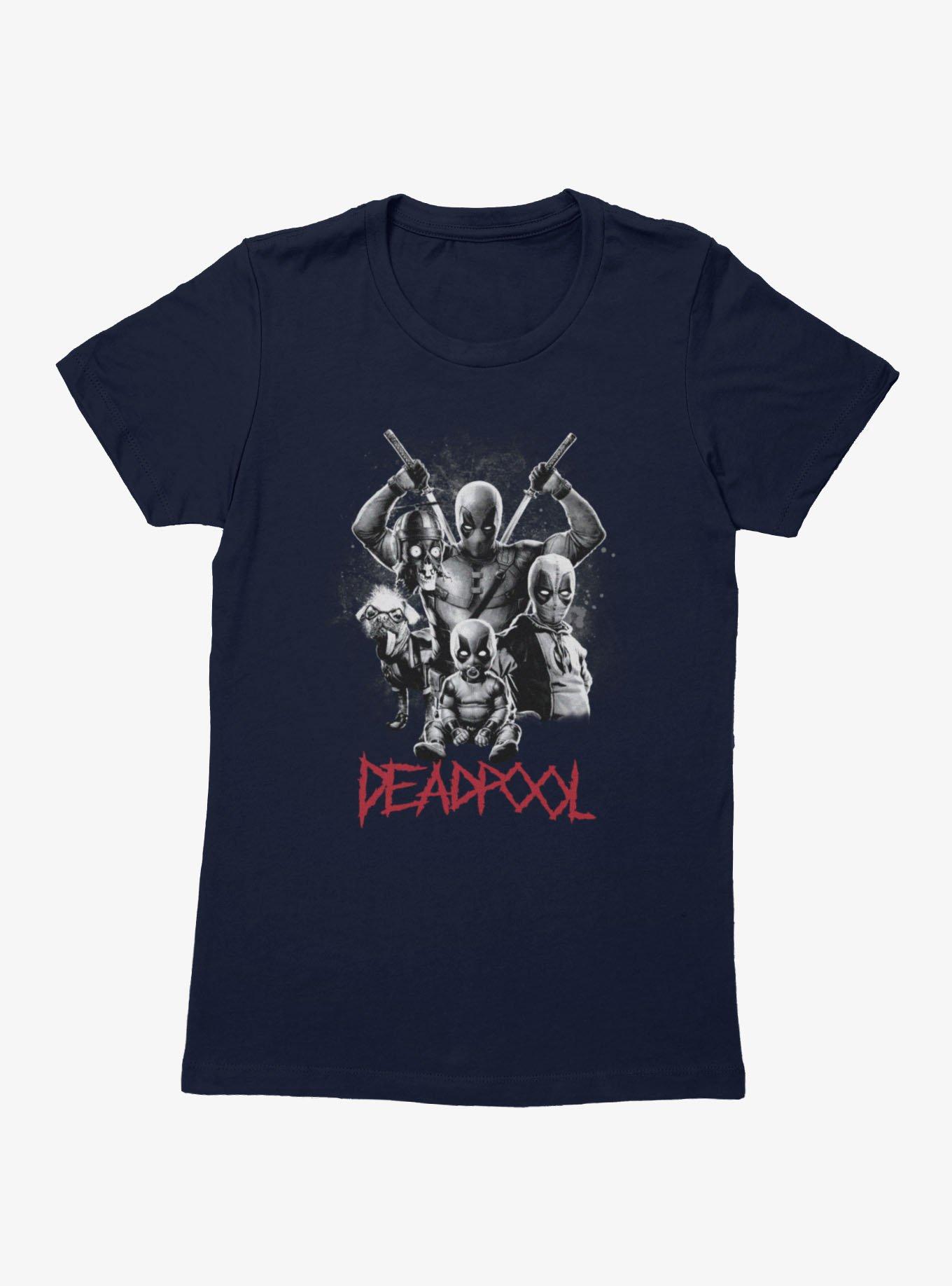 Marvel Deadpool Deadpools Collage Womens T-Shirt BoxLunch Exclusive
