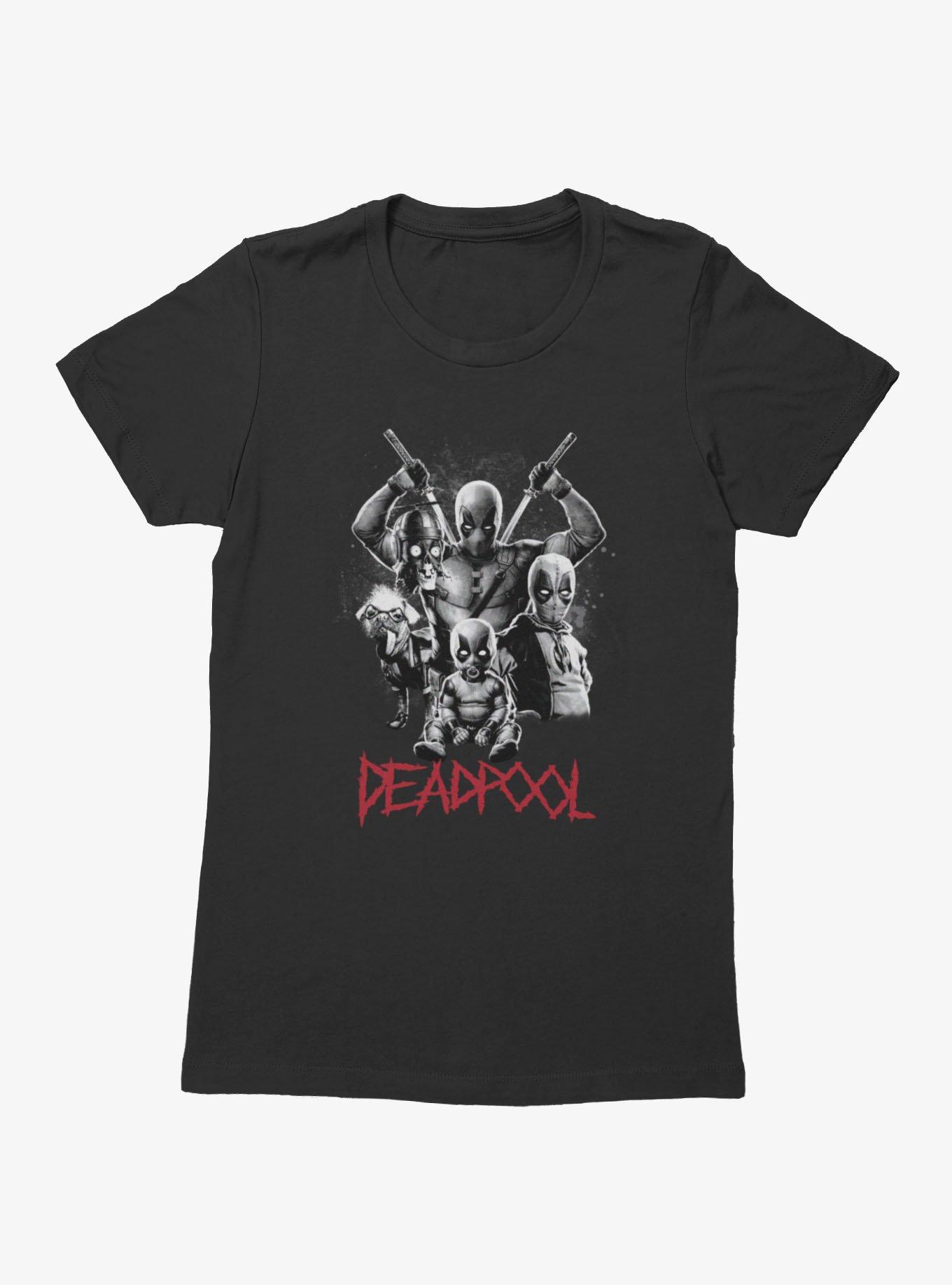 Marvel Deadpool Deadpools Collage Womens T-Shirt BoxLunch Exclusive