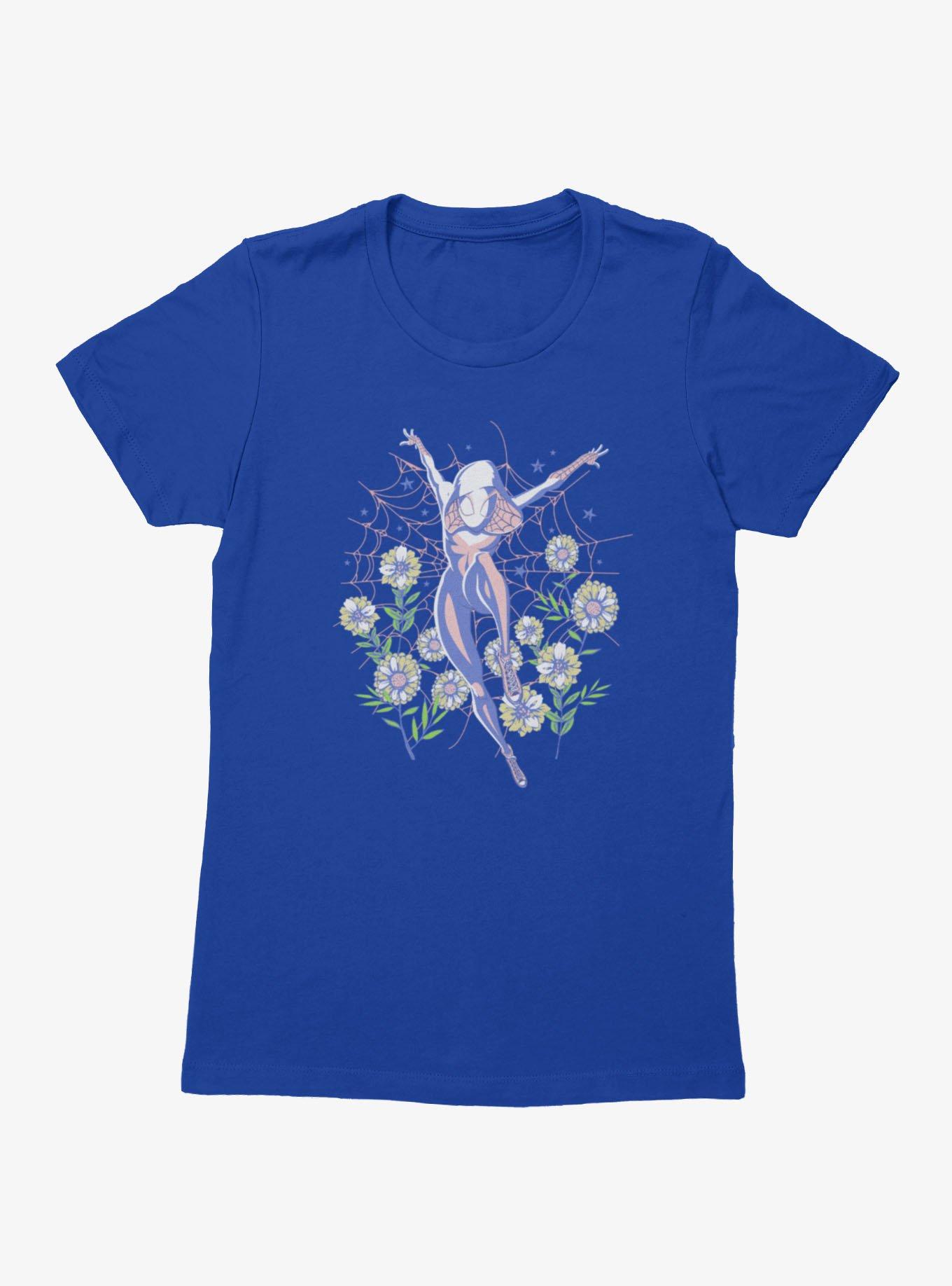 Marvel Spider-Gwen Ghost Spider Floral Web Womens T-Shirt BoxLunch Exclusive