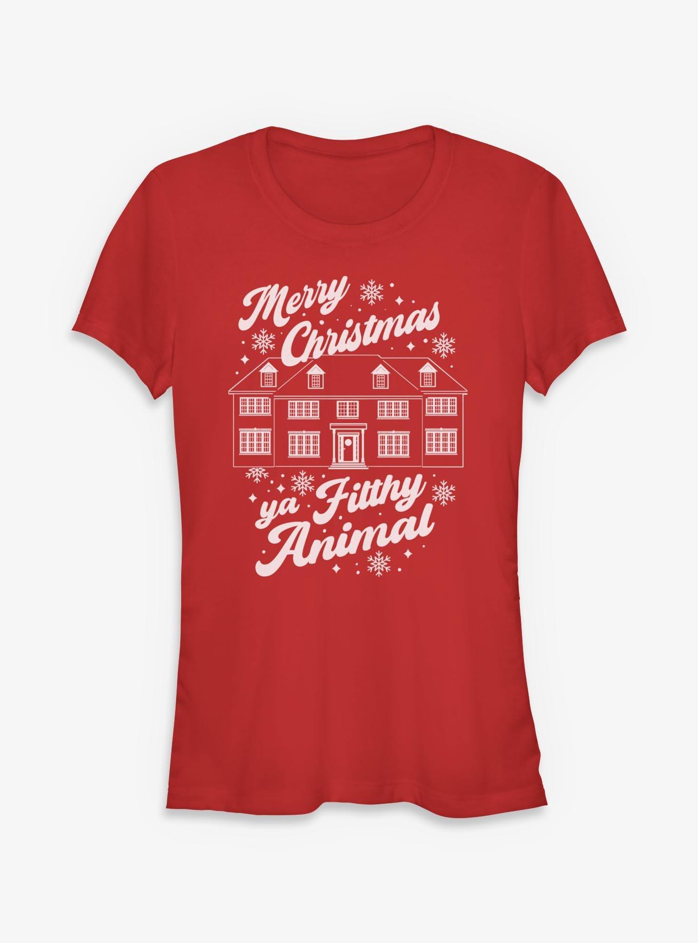 Home Alone Merry Christmas Ya Filthy Animal Girls T-Shirt, , hi-res