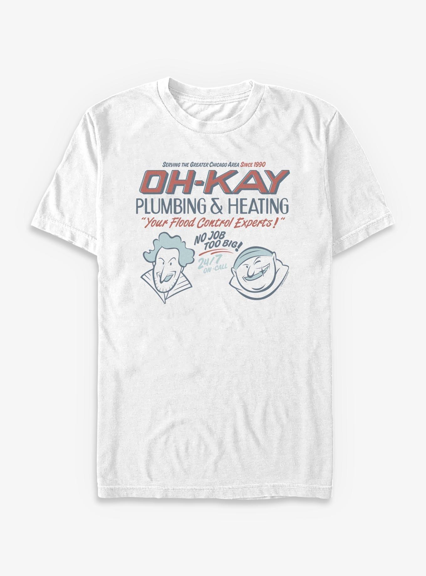 Home Alone Oh-Kay Plumbing & Heating Experts T-Shirt
