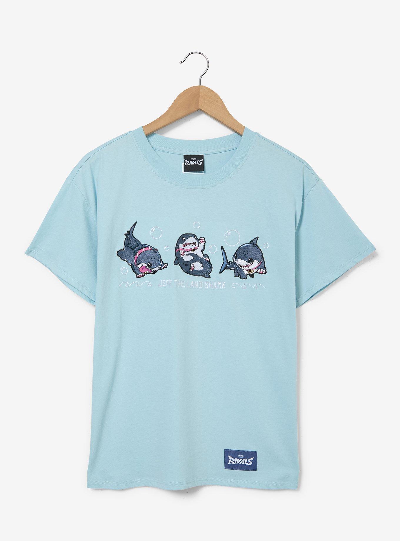 Marvel Rivals Jeff the Land Shark Embroidered Women's T-Shirt - BoxLunch Exclusive, , hi-res
