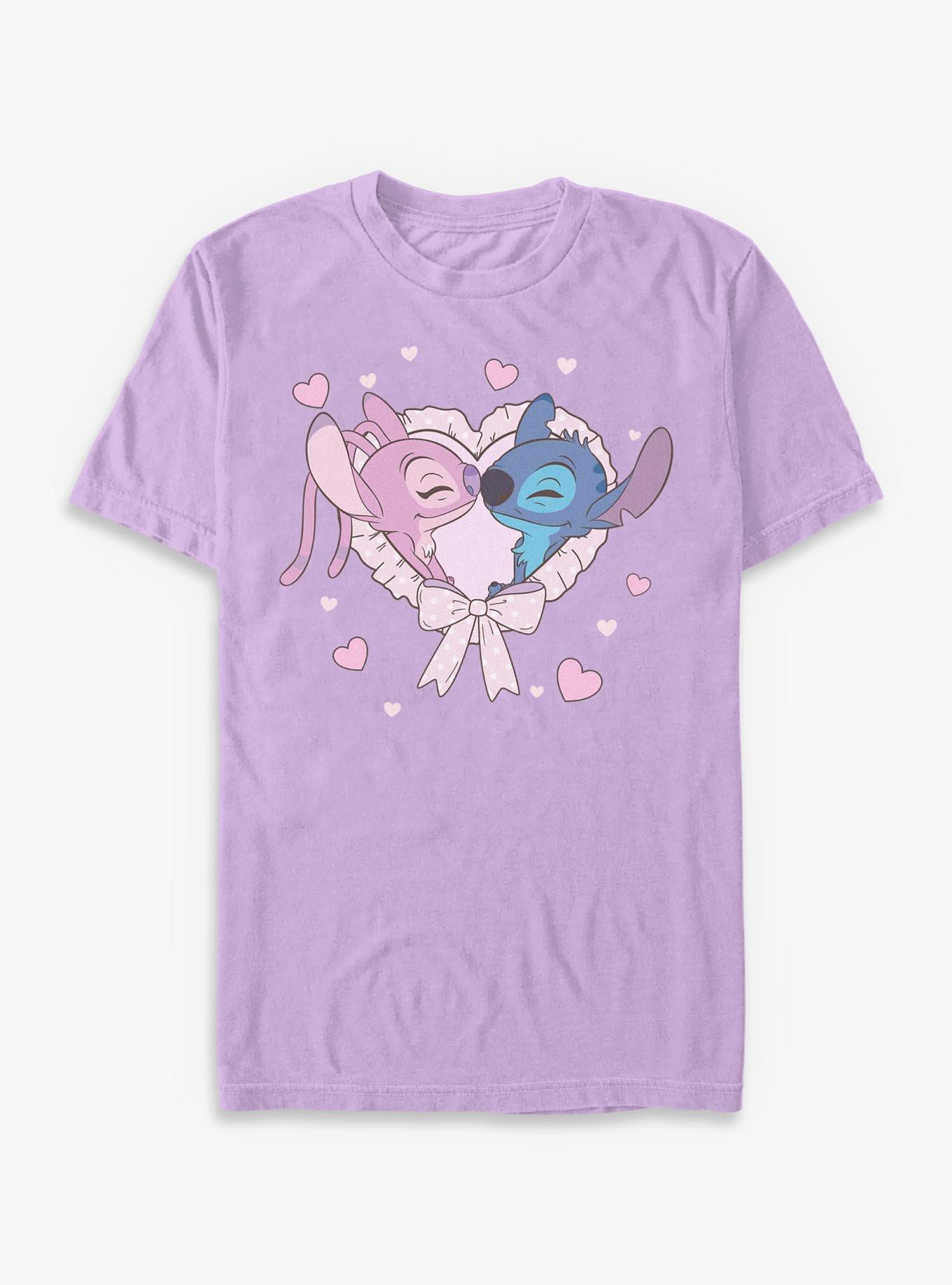 COMFORTCOLORS Disney Lilo & Stitch Eskimo Kiss Garment-Dyed T-Shirt