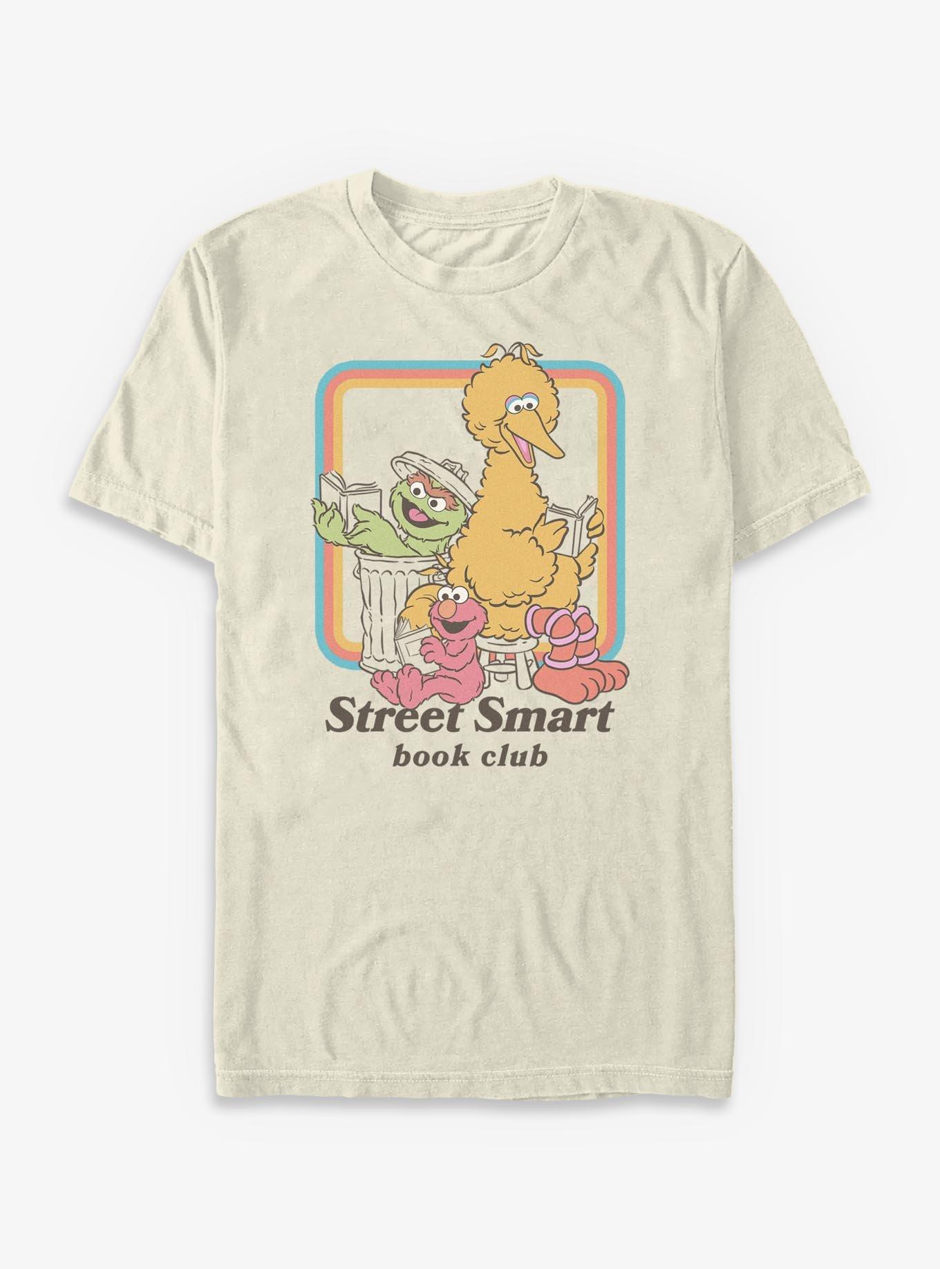 COMFORTCOLORS Sesame Street Street Smart Book Club Garment-Dyed T-Shirt