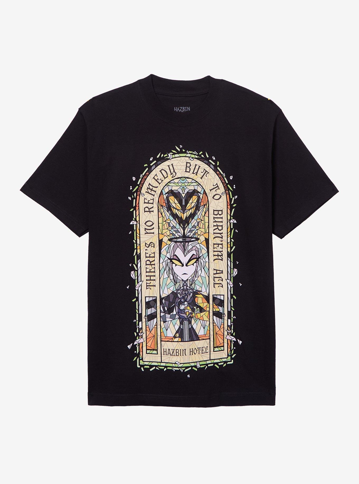 Hazbin Hotel Lute Adam Stained Glass T-Shirt, , hi-res