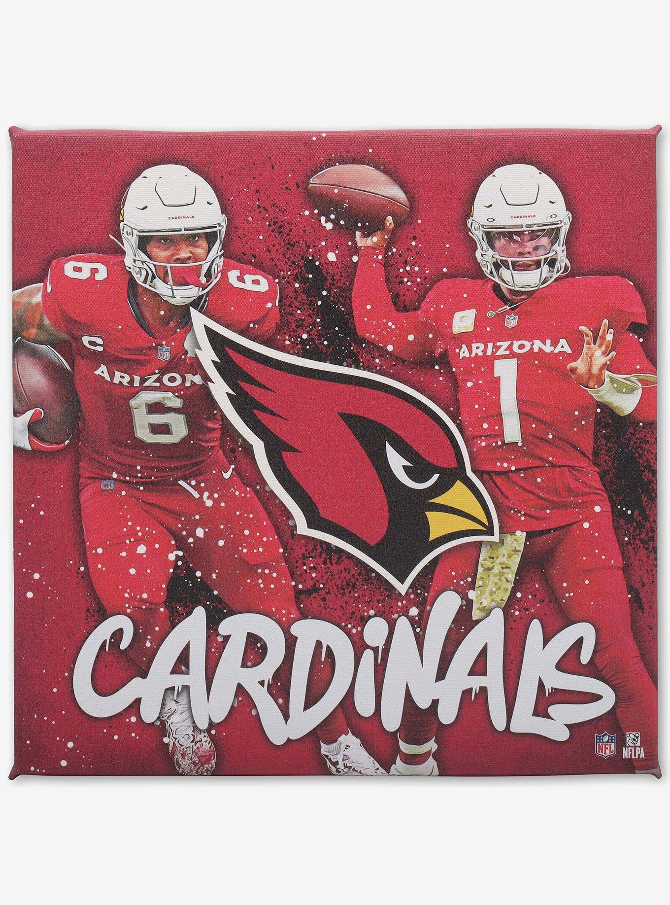 NFL Arizona Cardinals Kyler Murray & James Conner Painterly Splash Canvas Wall Decor, , hi-res