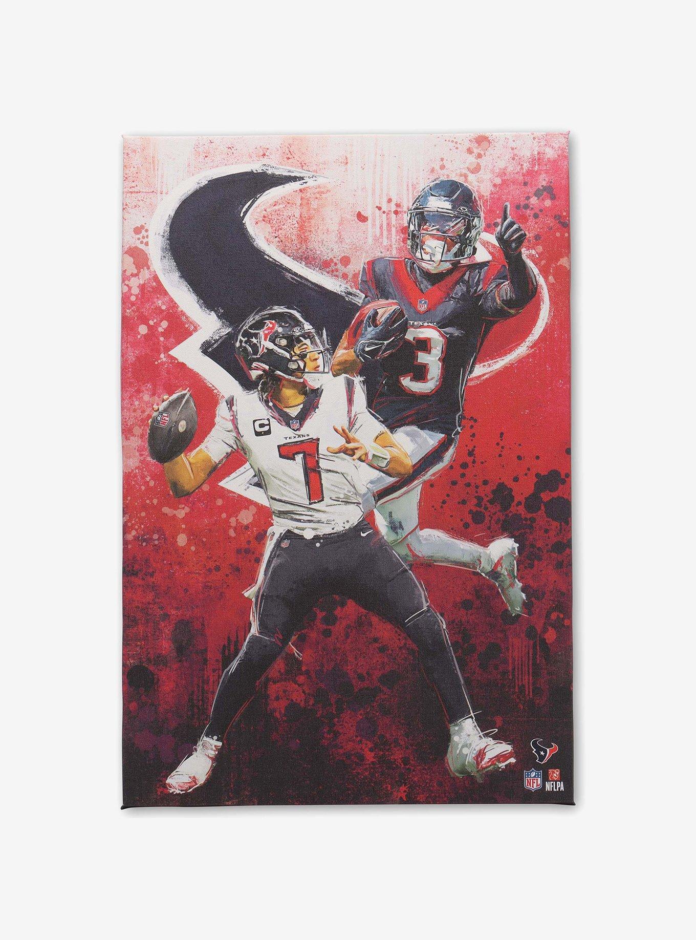 NFL Houston Texans C.J. Stroud & Tank Dell Painterly Graffiti Canvas Wall Decor, , hi-res