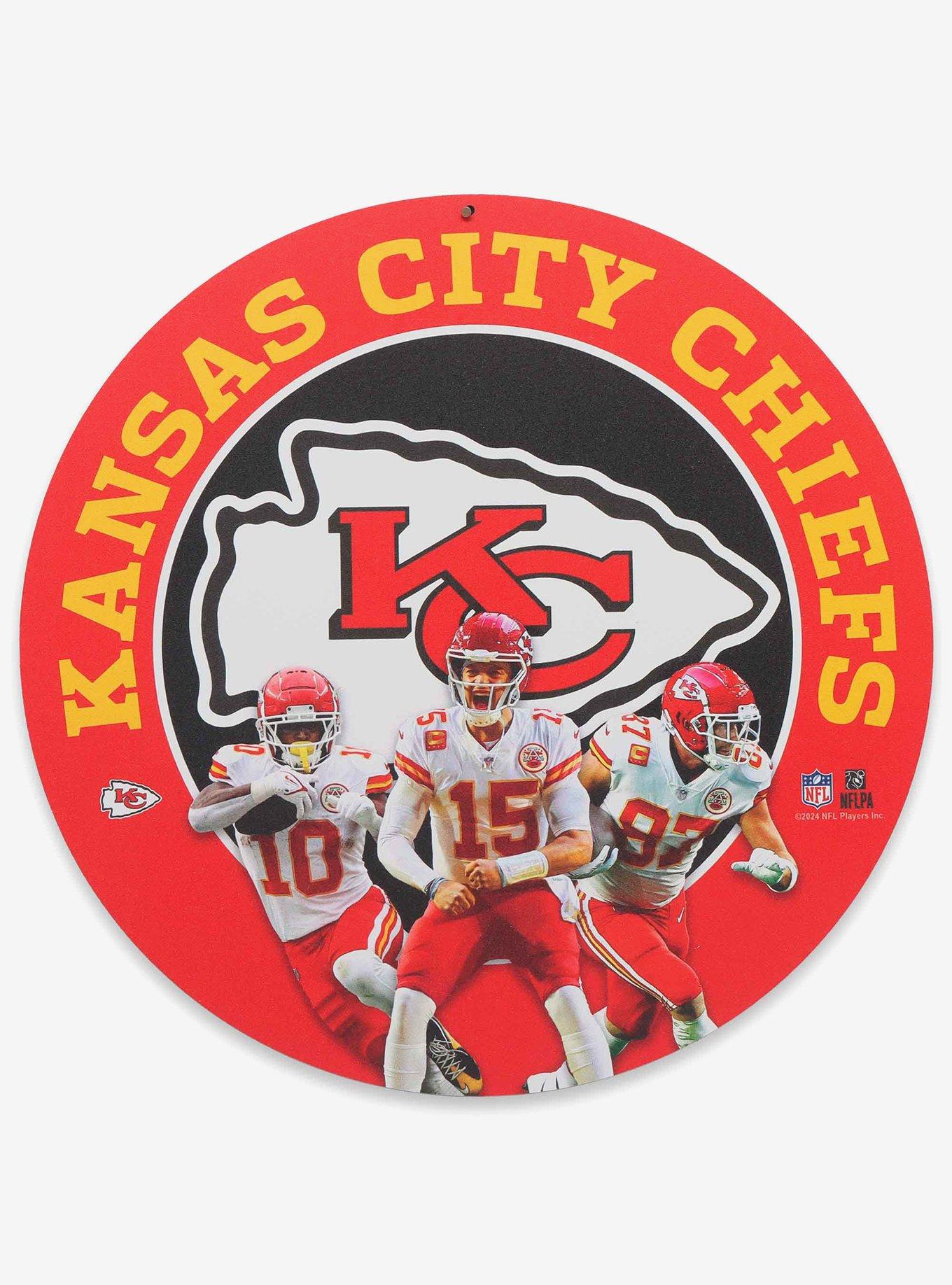 NFL Kansas City Chiefs Gameday Round Metal Sign, , hi-res
