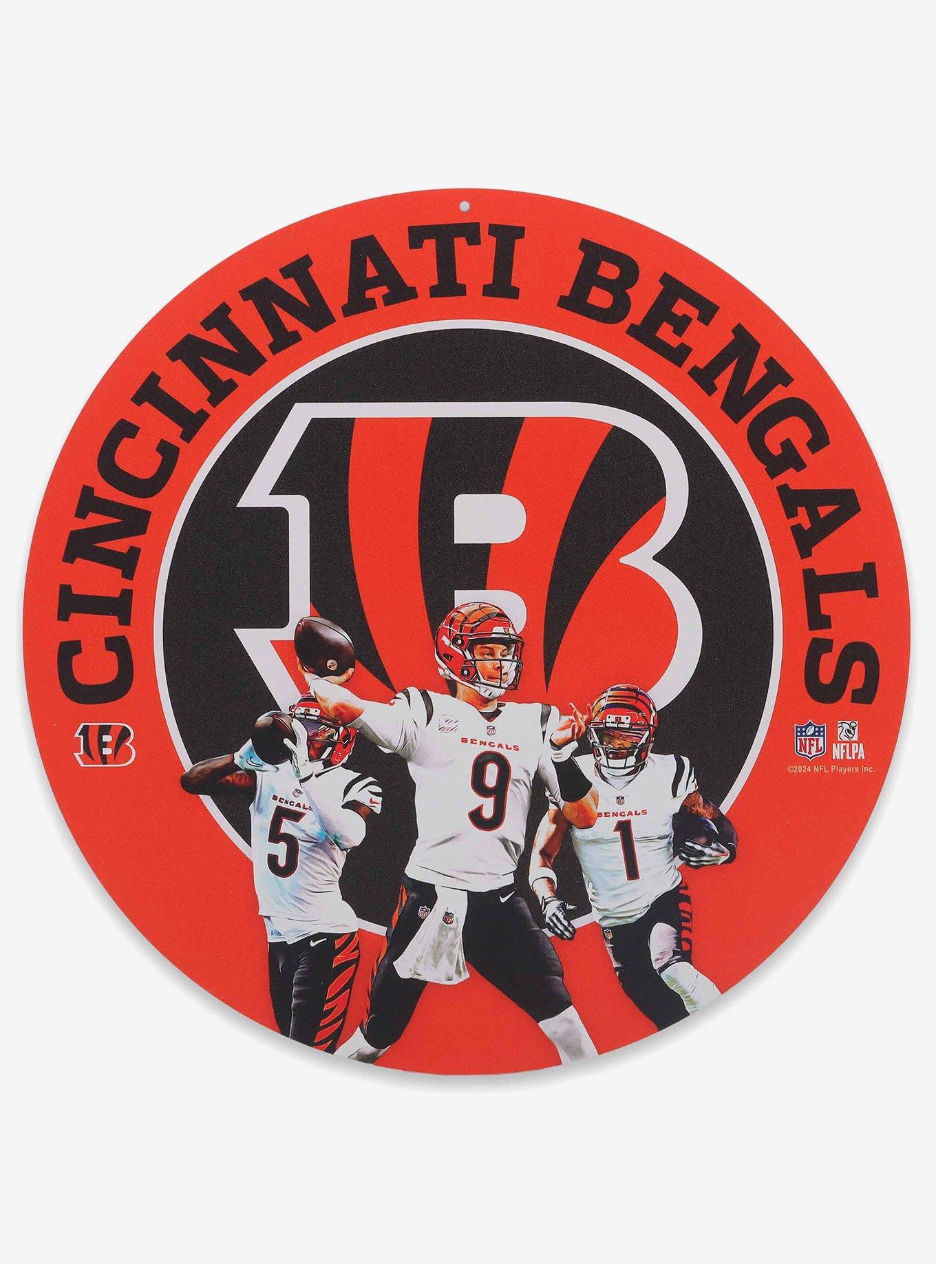 NFL Cincinnati Bengals Gameday Round Metal Sign, , hi-res