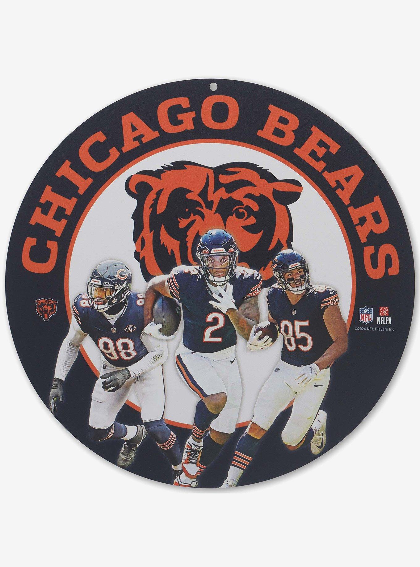 NFL Chicago Bears Gameday Round Metal Sign, , hi-res