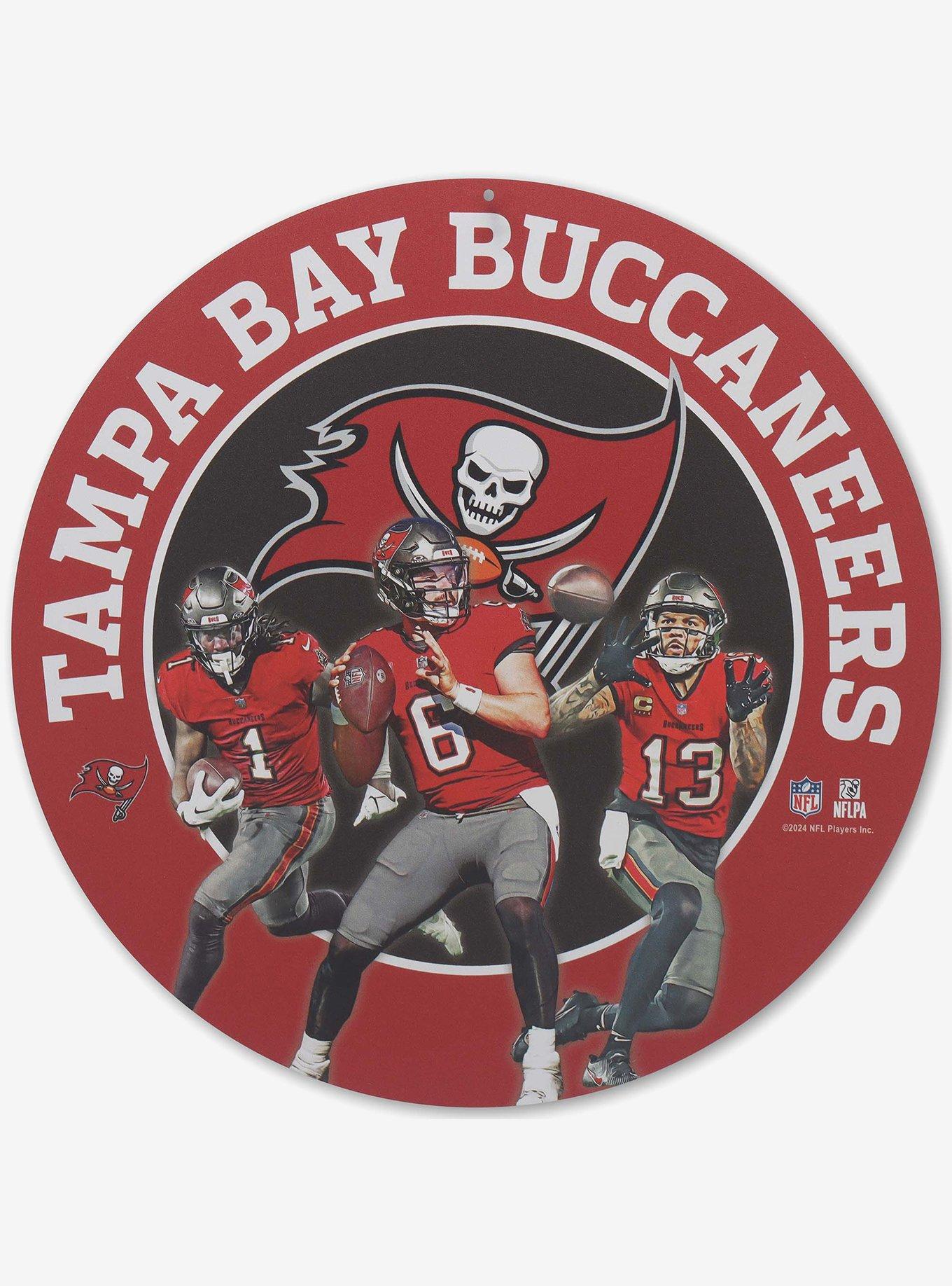 NFL Tampa Bay Buccaneers Gameday Round Metal Sign, , hi-res