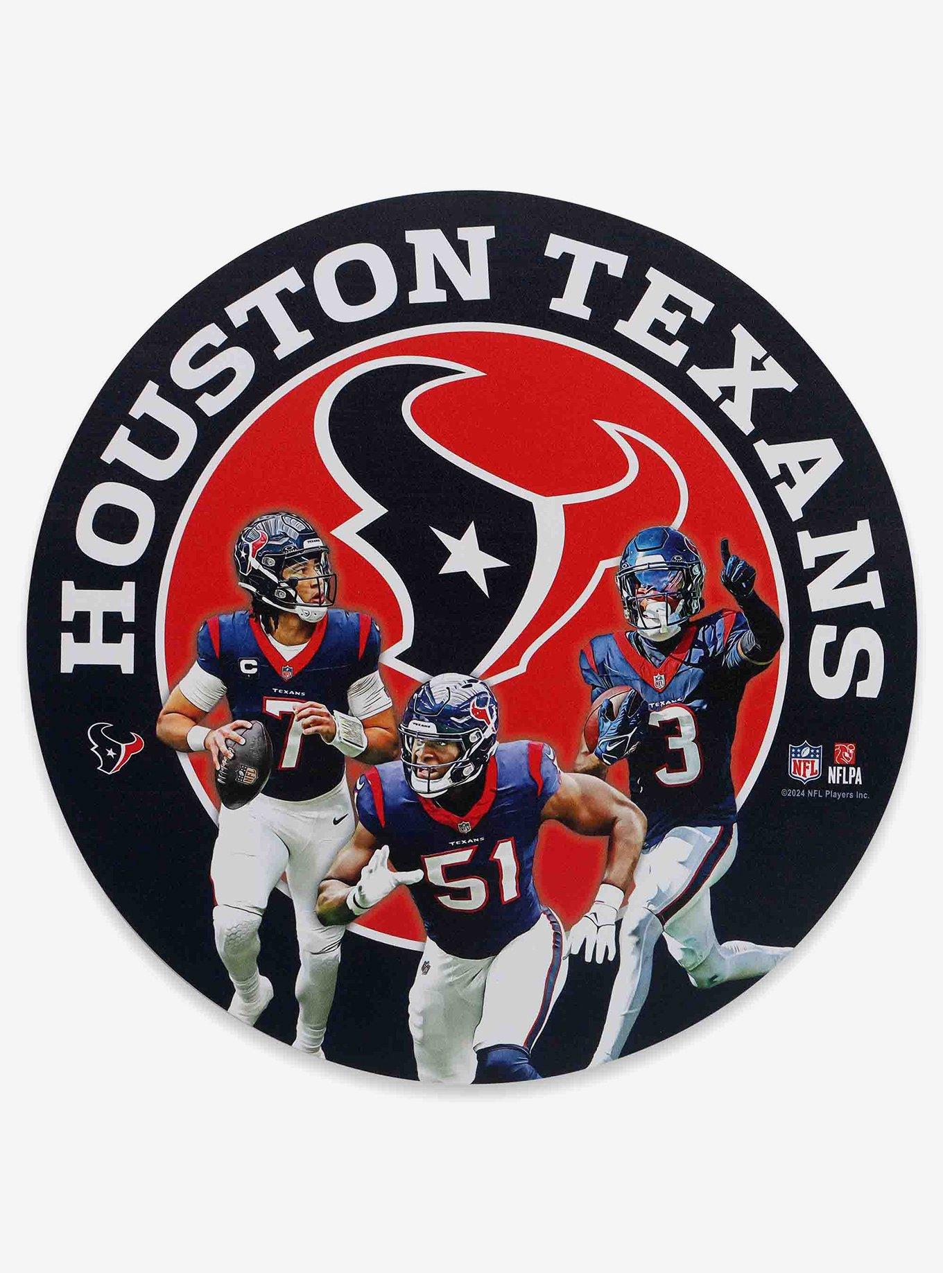 NFL Houston Texans Gameday Round Metal Sign, , hi-res