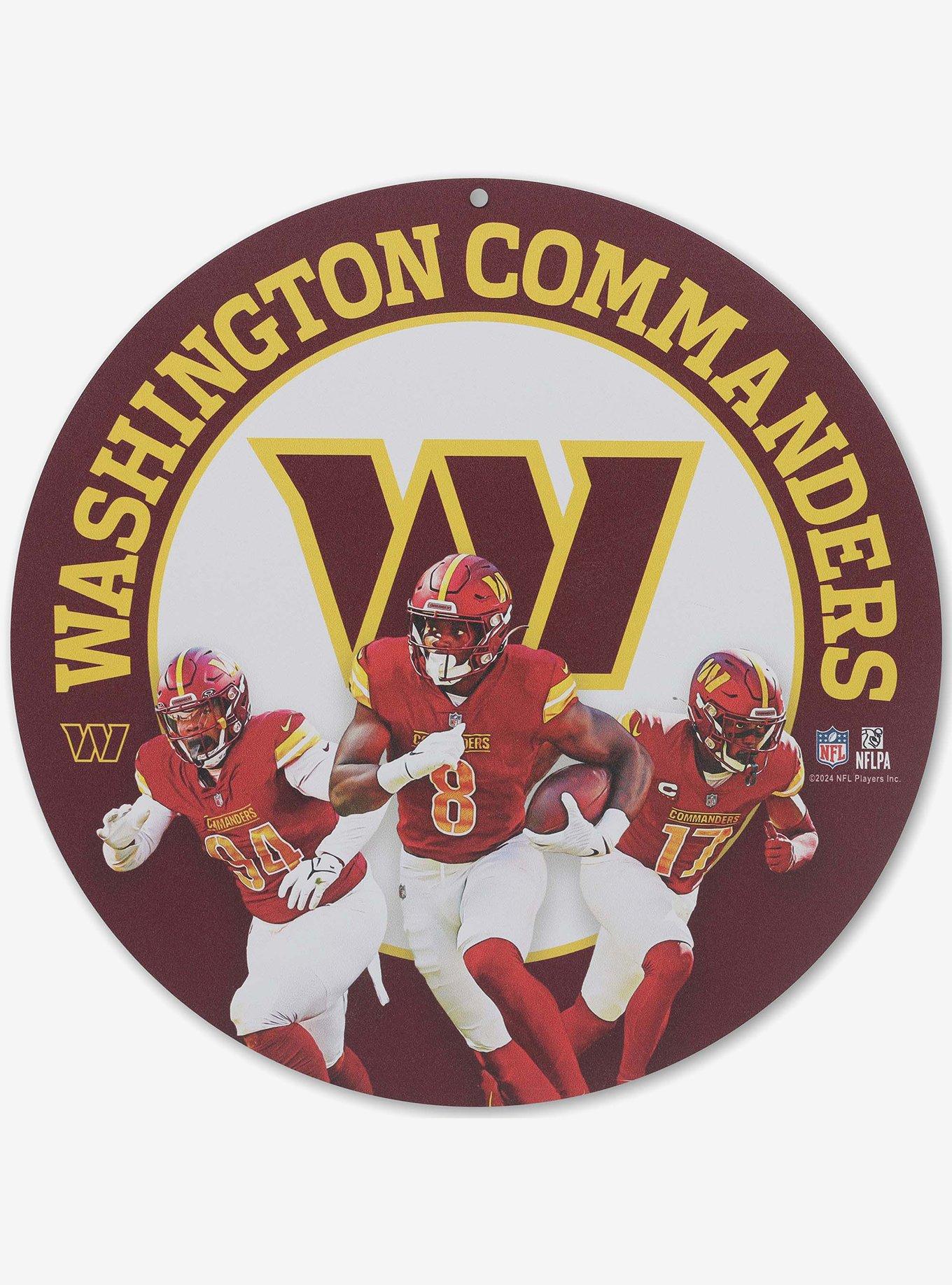 NFL Washington Commanders Gameday Round Metal Sign, , hi-res