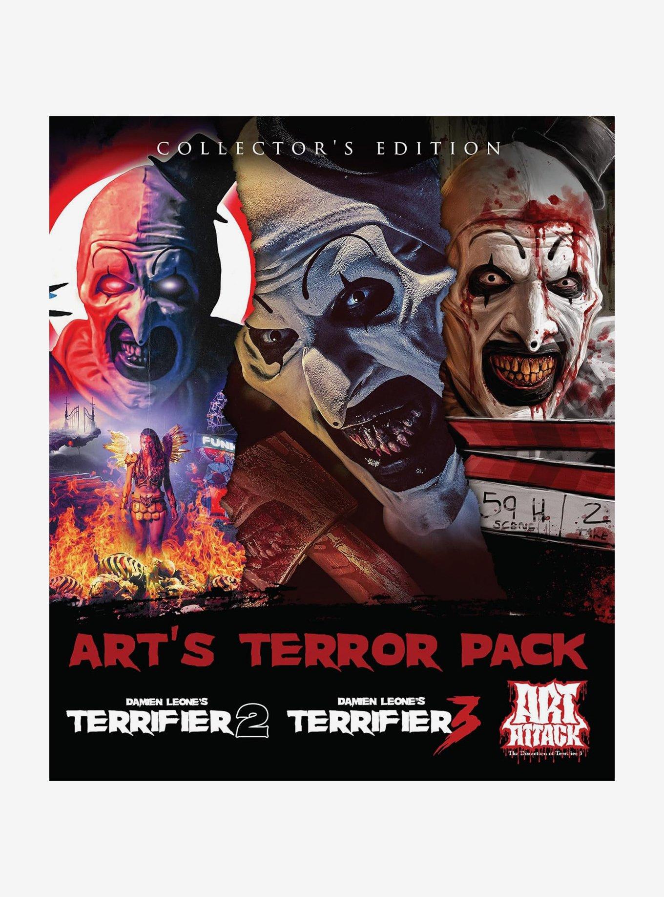 Art's Terror Pack: Terrifier 2 / Terrifier 3 / Art Attack: The Dissection of Terrifier 3 Blu-Ray, , hi-res