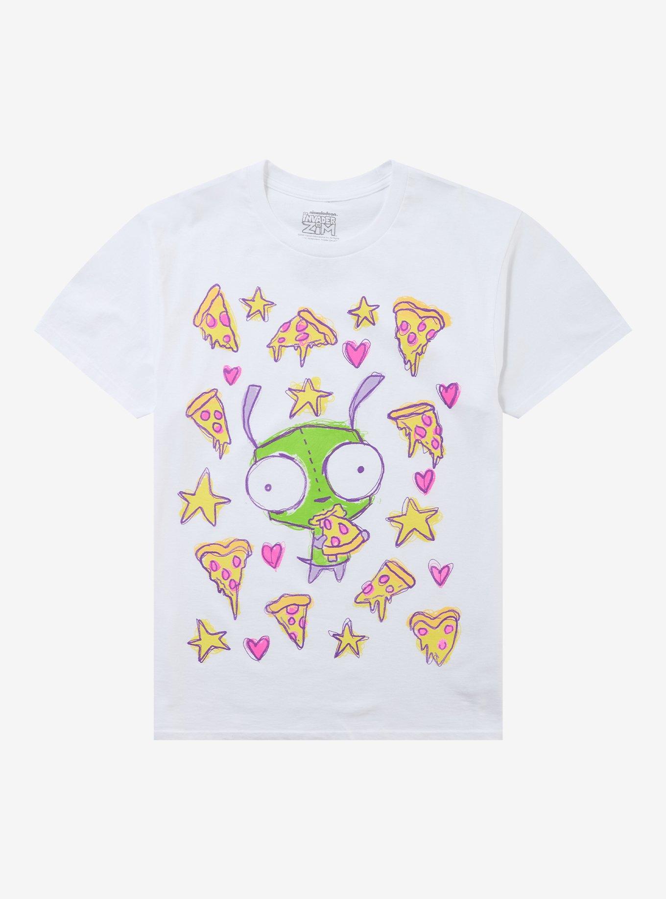 Invader Zim GIR Pizza Doodle T-Shirt, , hi-res
