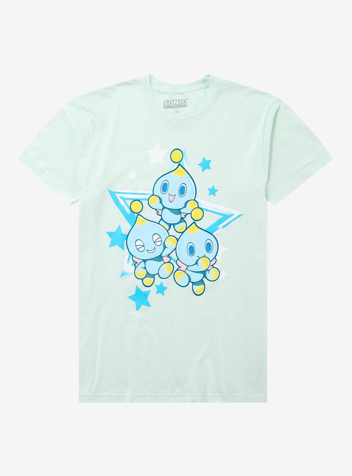Sonic The Hedgehog Blue Chao Stars T-Shirt, , hi-res