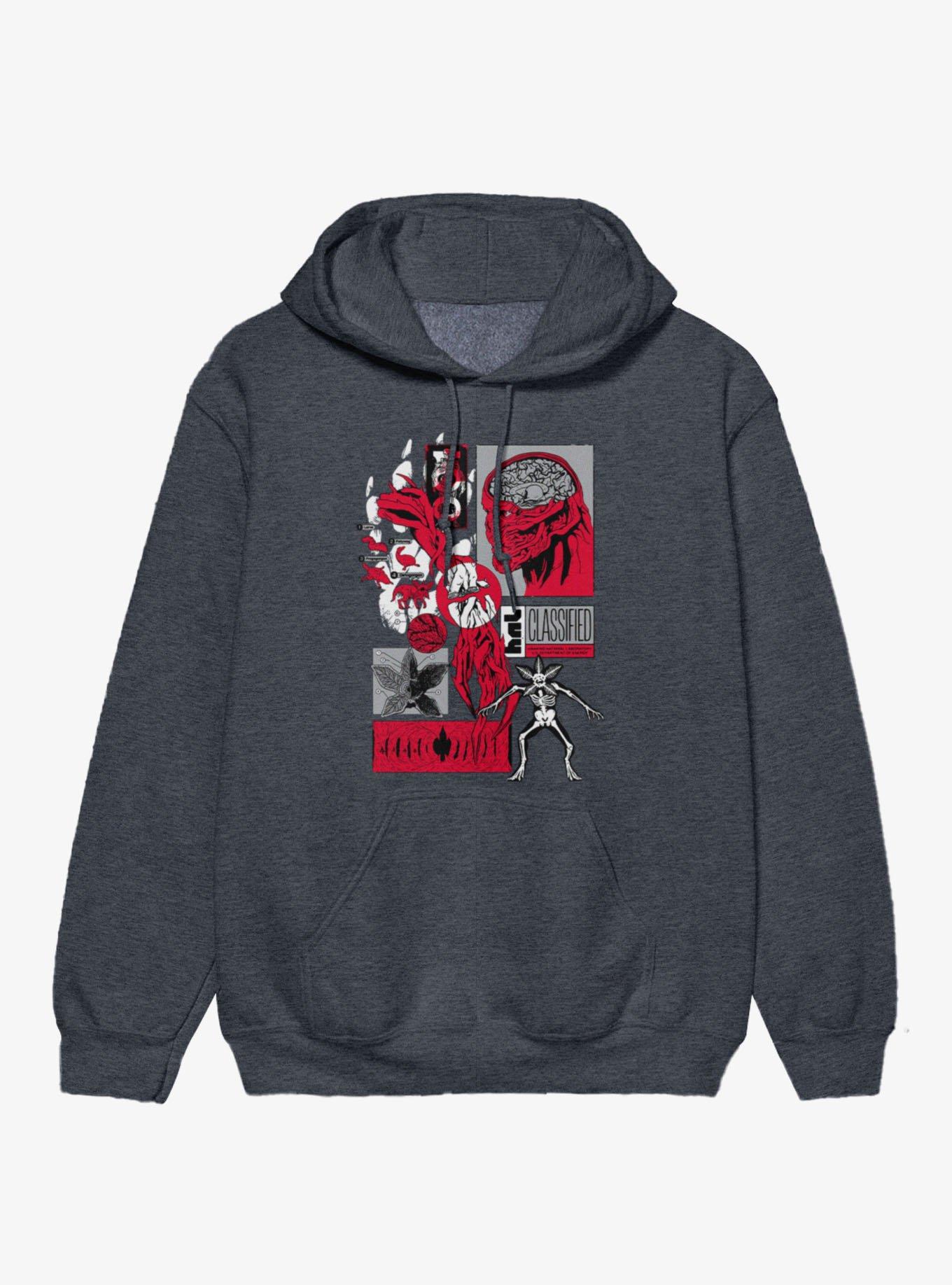 Stranger Things Demogorgon & Vecna Anatomy Hoodie, DARK HEATHER, hi-res view 1