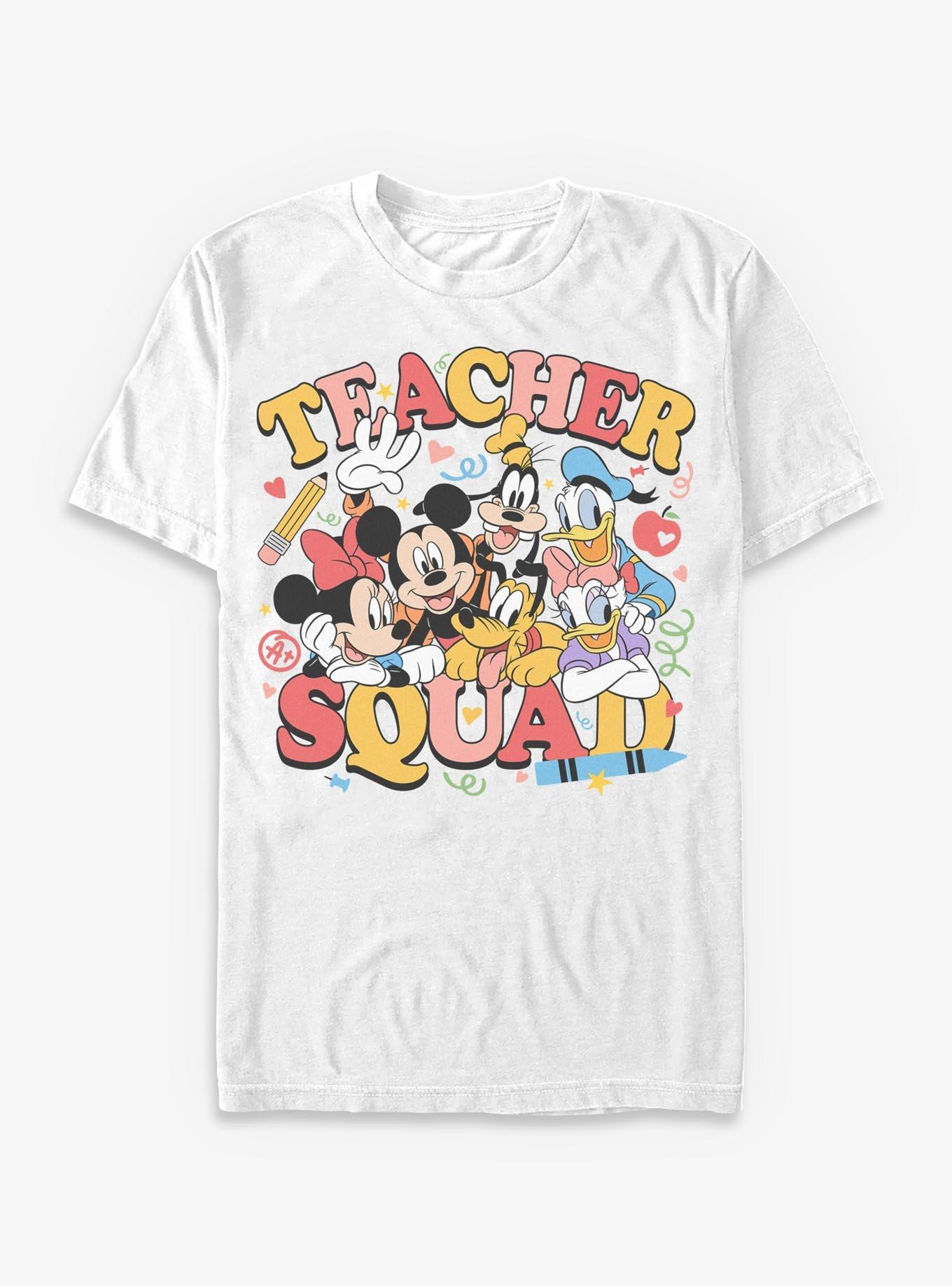Disney Mickey Mouse Teacher Squad Group T-Shirt, , hi-res