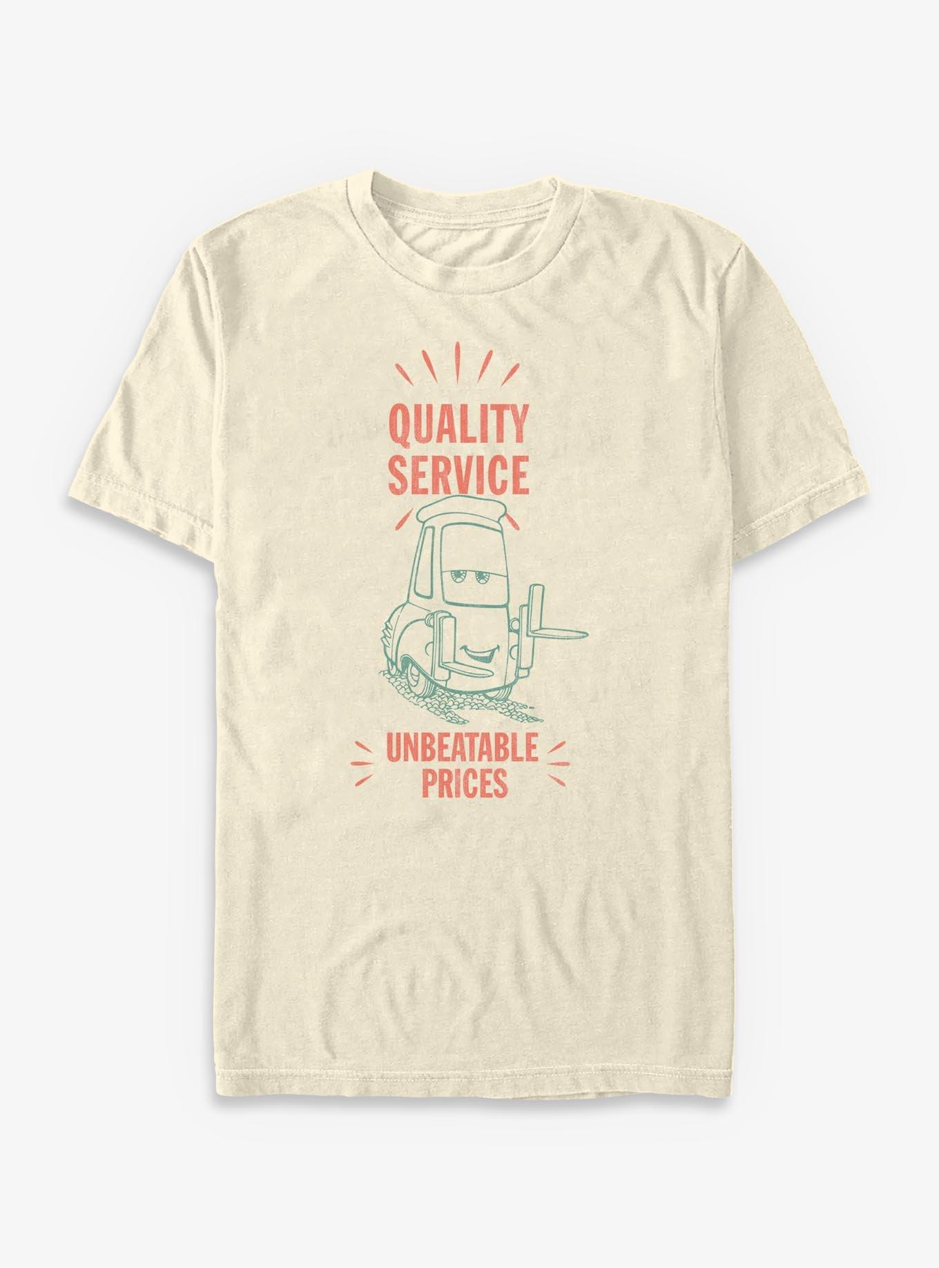 Disney Pixar Cars Quality Service Unbeatable Prices T-Shirt, , hi-res