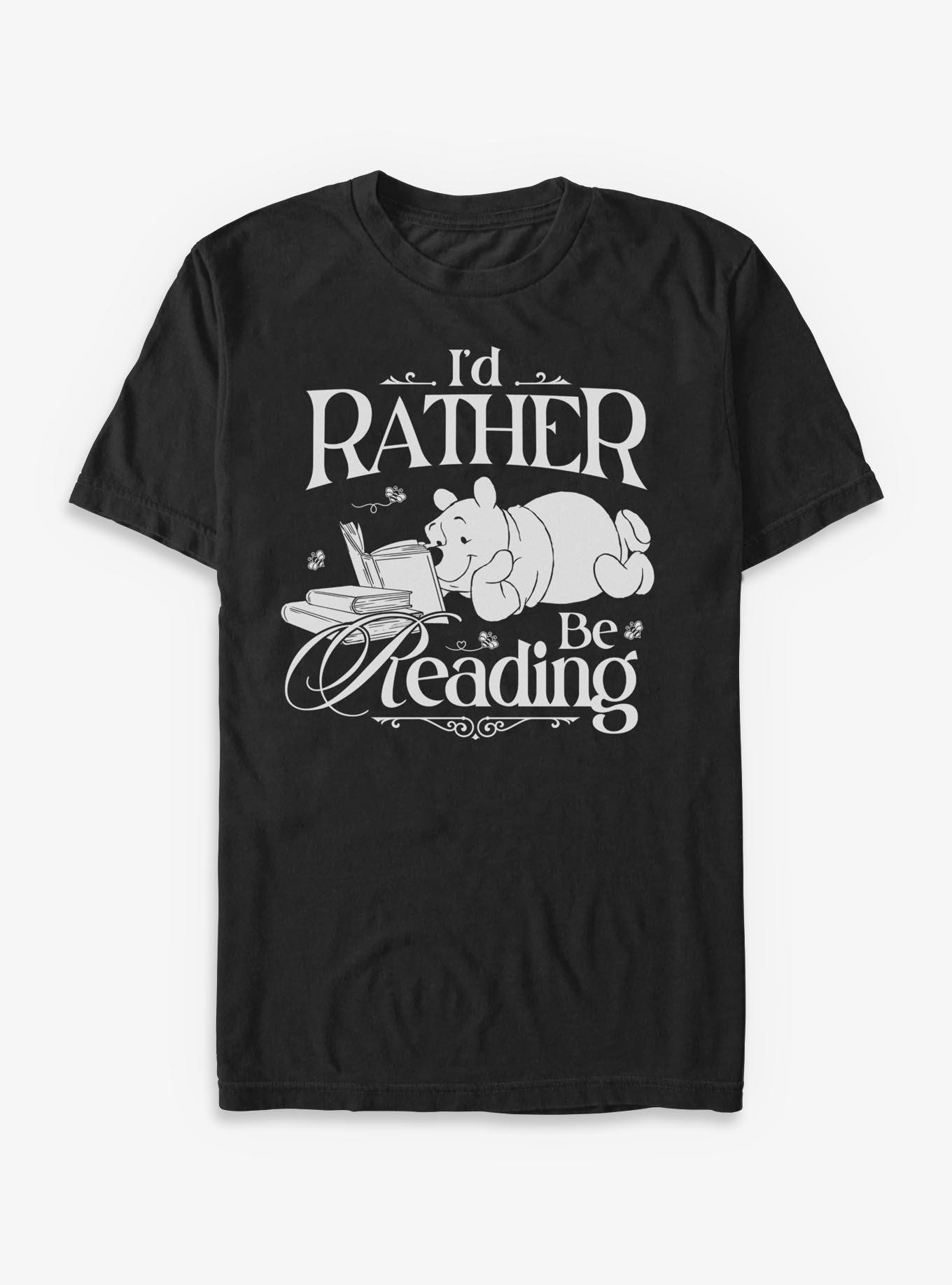 Disney Winnie The Pooh I'd Rather Be Reading T-Shirt