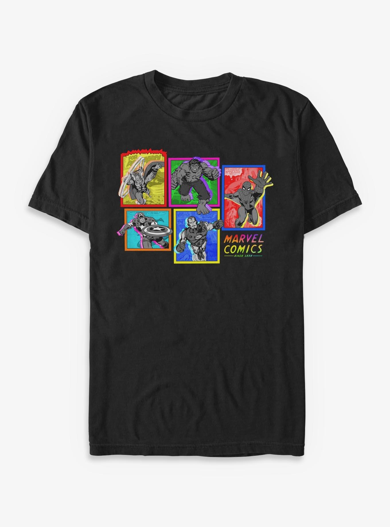 Marvel Energized Comic Panels T-Shirt