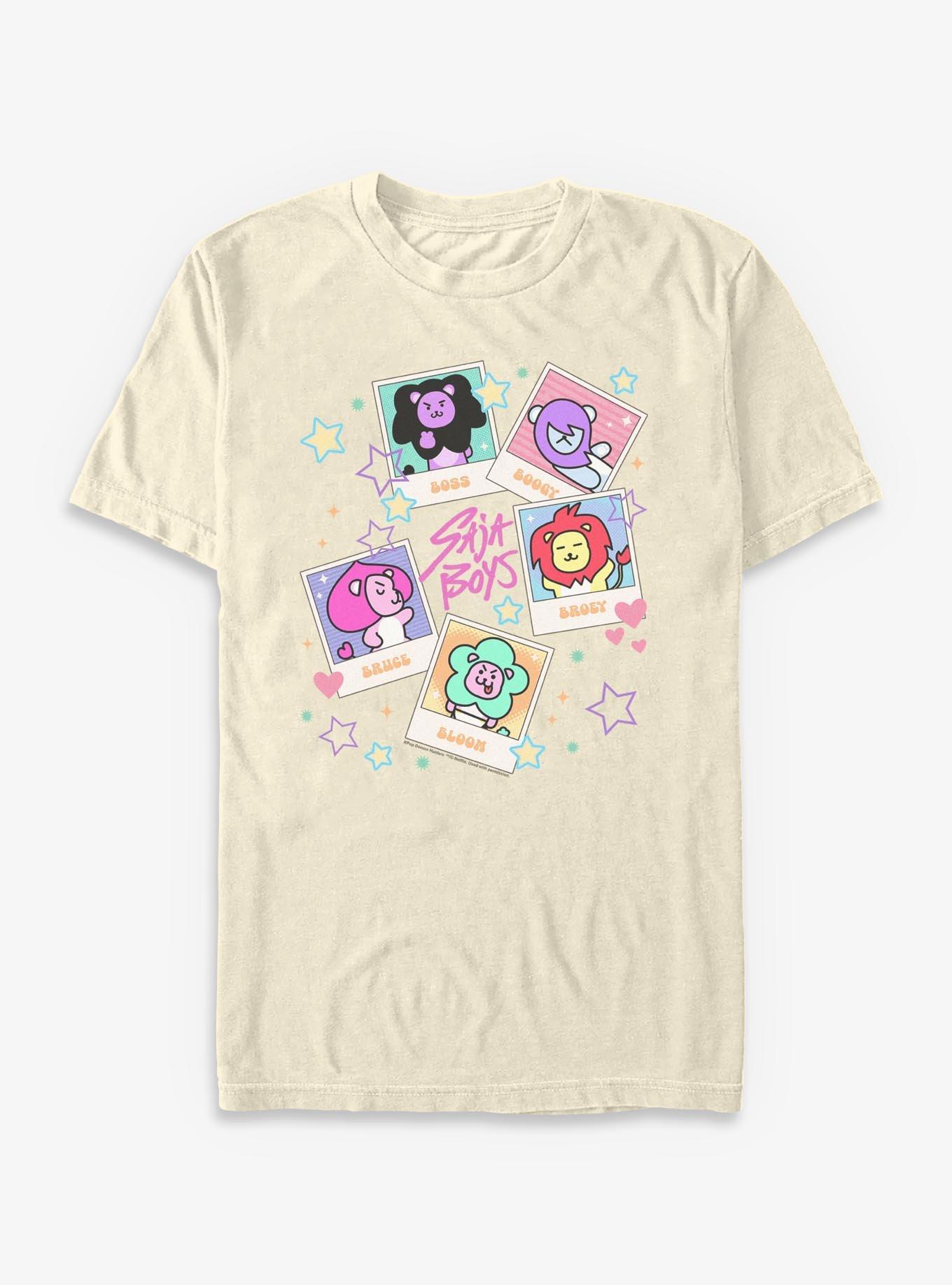 Kpop Demon Hunters Saja Boys Polaroids T-Shirt, , hi-res