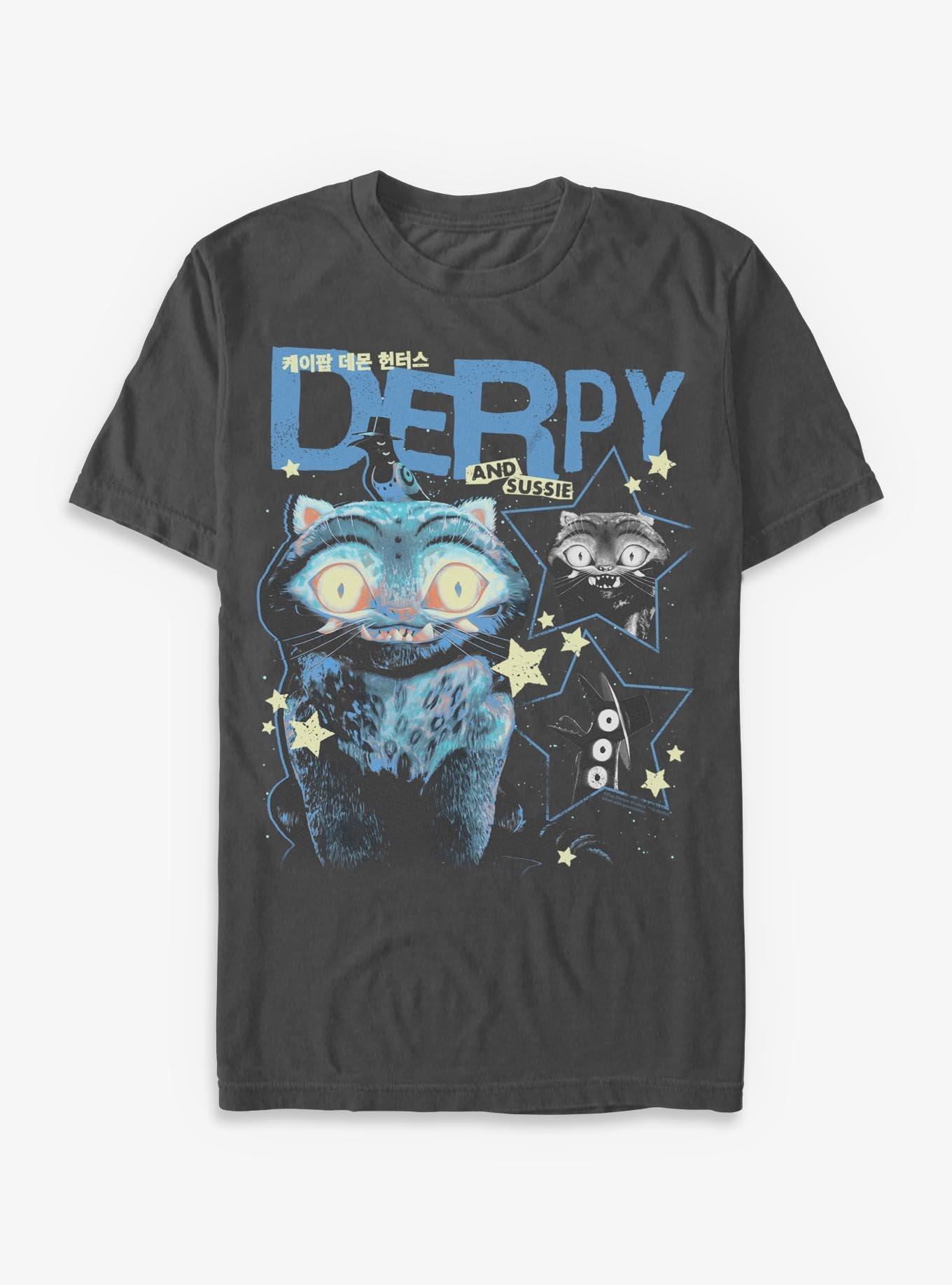 KPop Demon Hunters Derpy Tiger And Sussie Stars T-Shirt