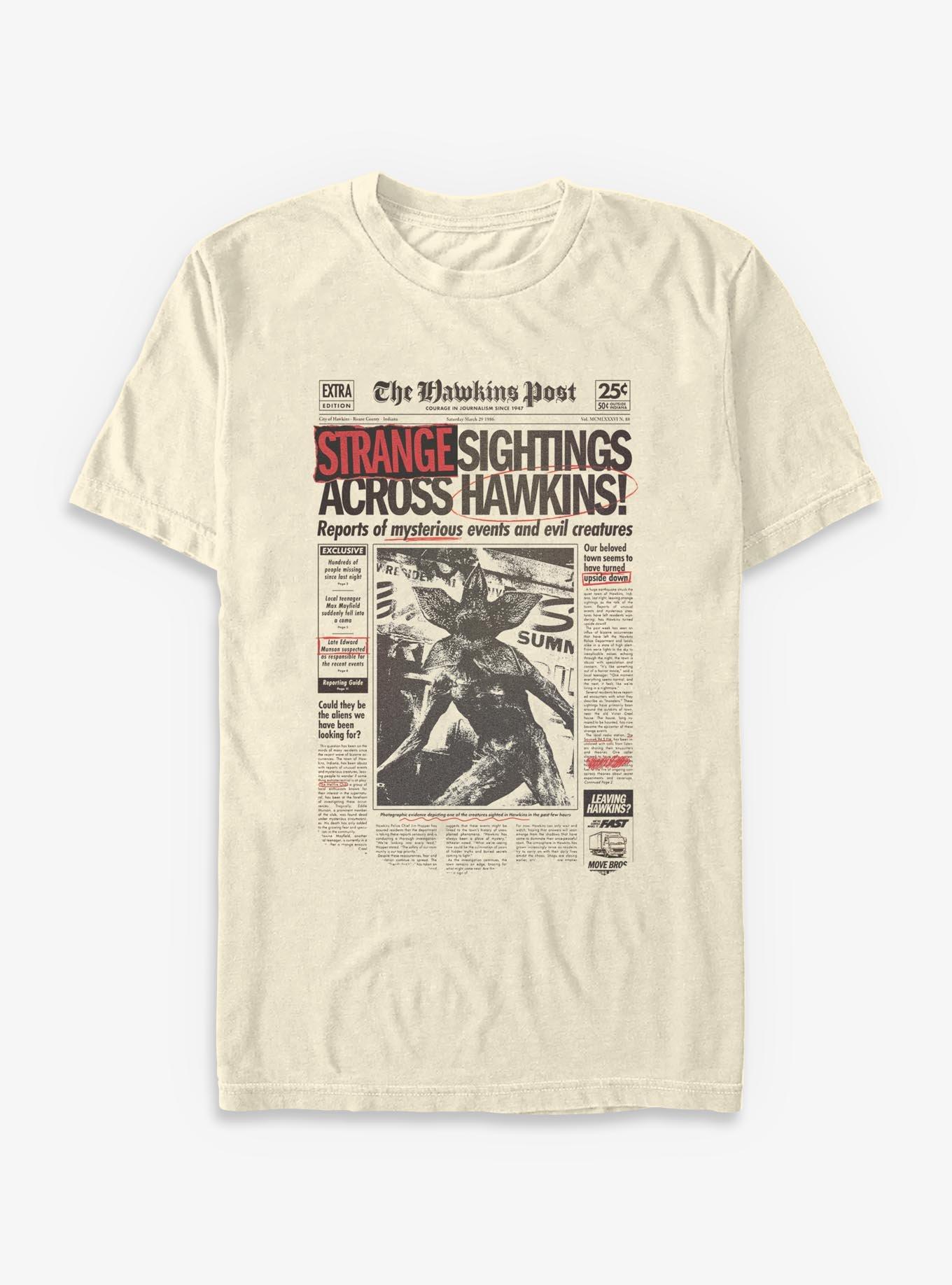Stranger Things Strange Sightings Across Hawkins! T-Shirt, , hi-res