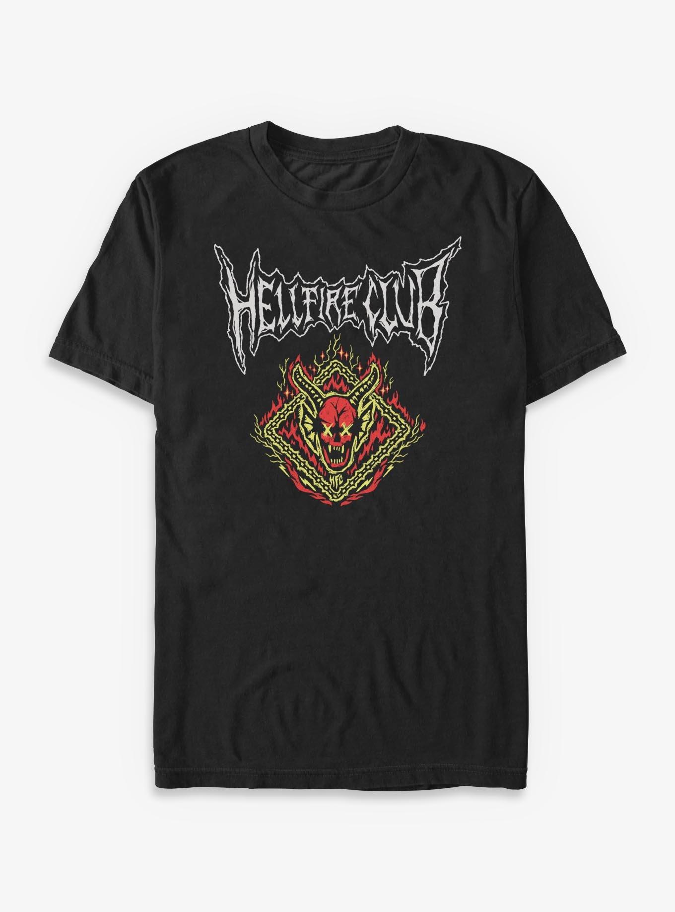 Stranger Things Hellfire Club Flame Icon T-Shirt