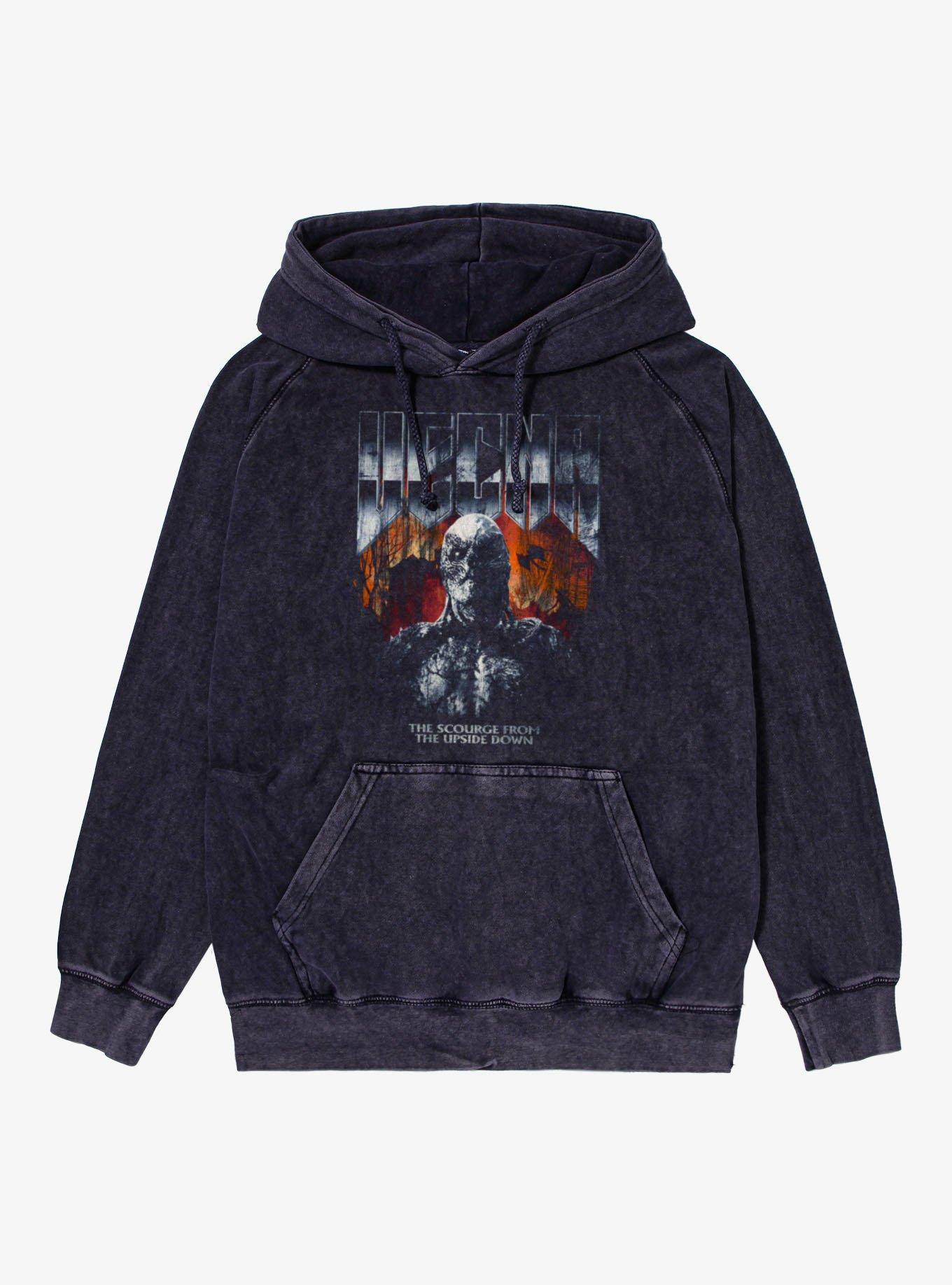 Stranger Things Vecna Grunge Mineral Wash Hoodie BoxLunch Exclusive, , hi-res