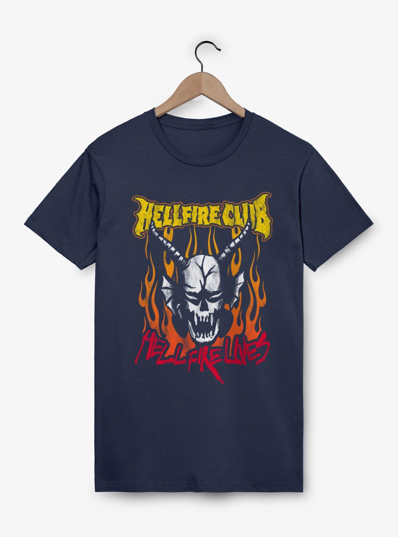 Stranger Things Hellfire Club Lives Flames T-Shirt, , hi-res