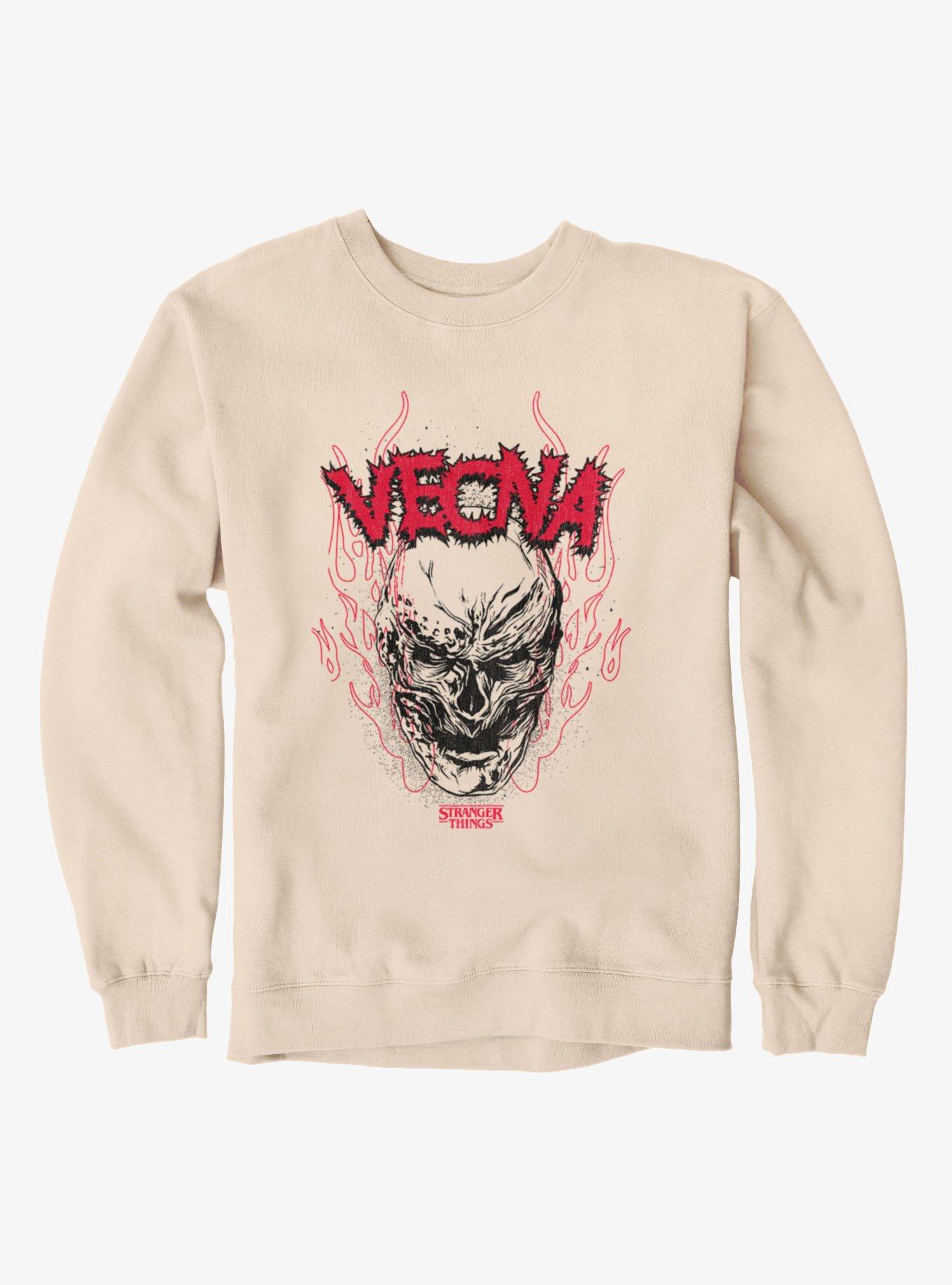 Stranger Things Vecna Flame Face Sweatshirt Hot Topic Exclusive