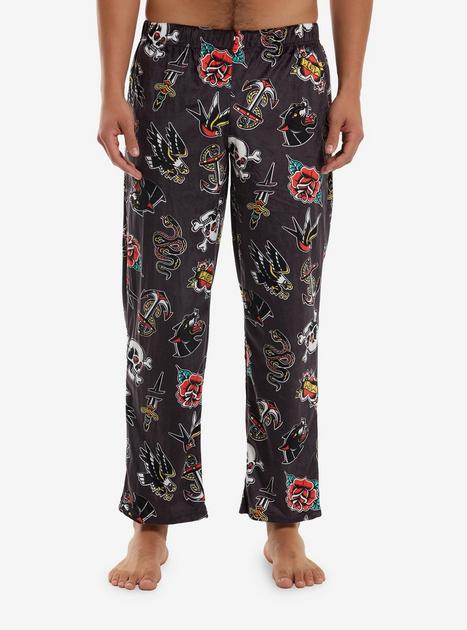 Tattoo Art Plush Pajama Pants | Hot Topic