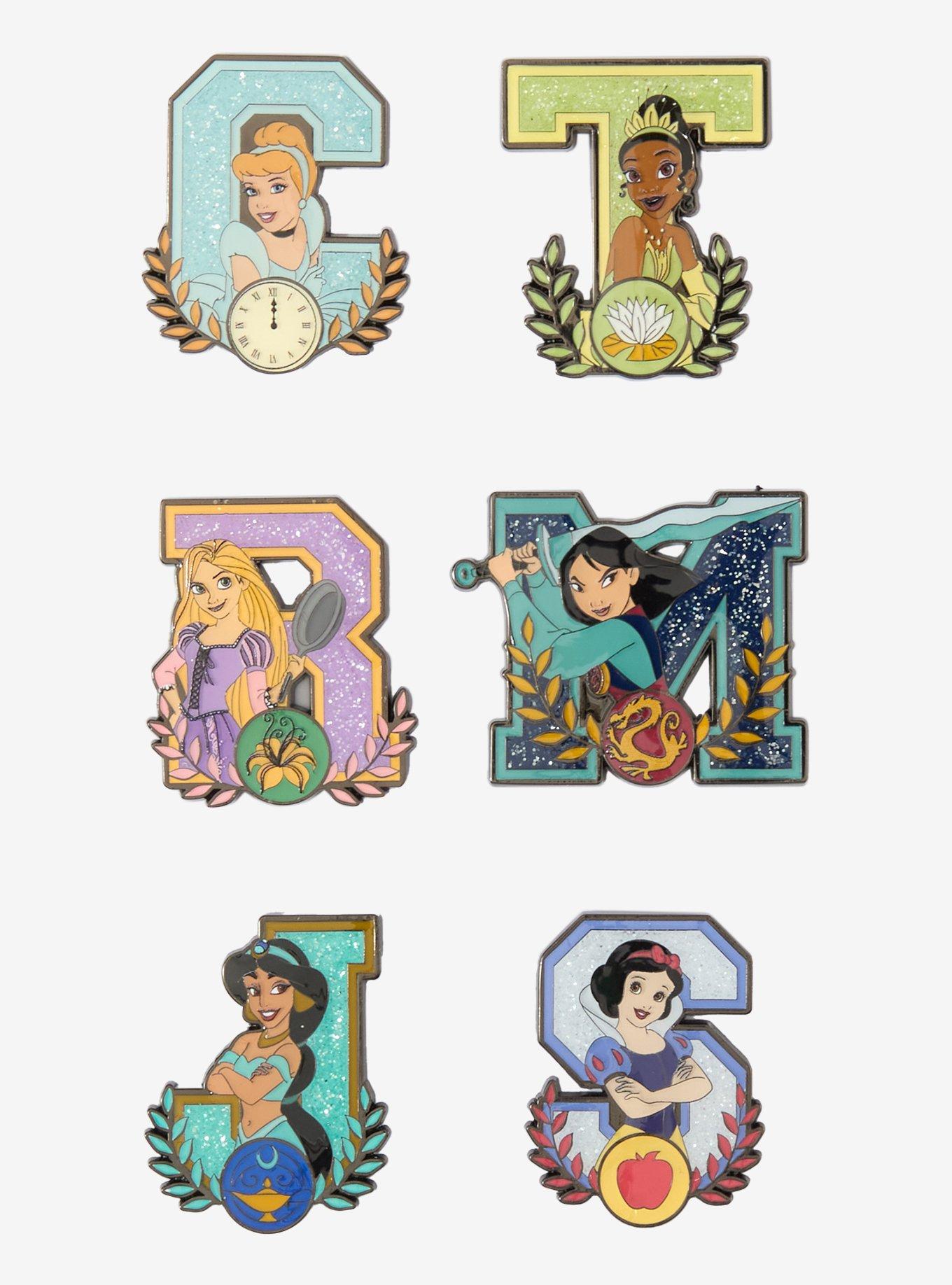 Disney Princess Initial Blind Box Enamel Pin &mdash; BoxLunch Exclusive, , hi-res
