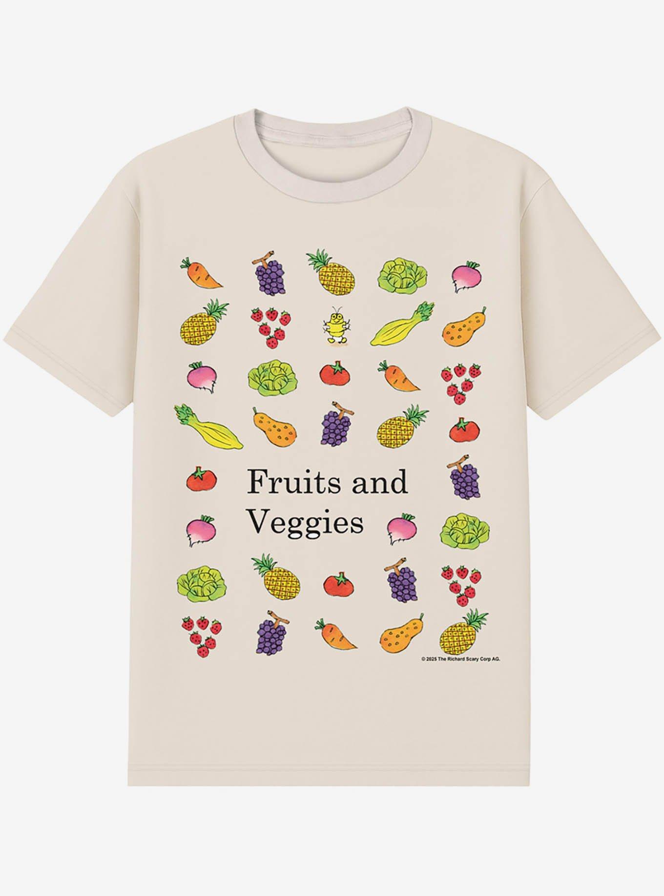 Richard Scarry Fruits And Veggies T-Shirt, IVORY, hi-res