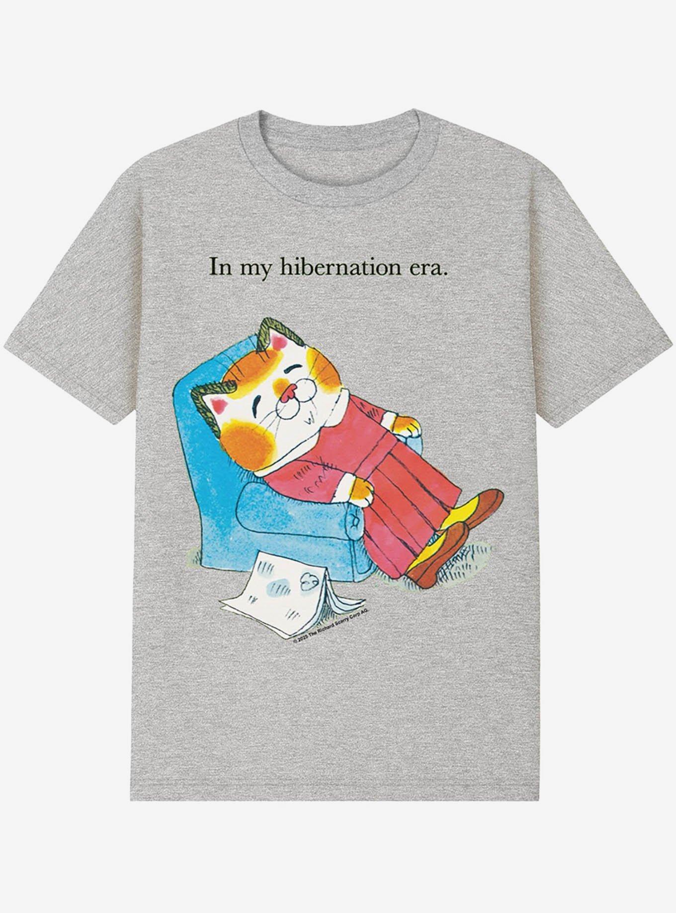 Richard Scarry My Hibernation Era Cat T-Shirt