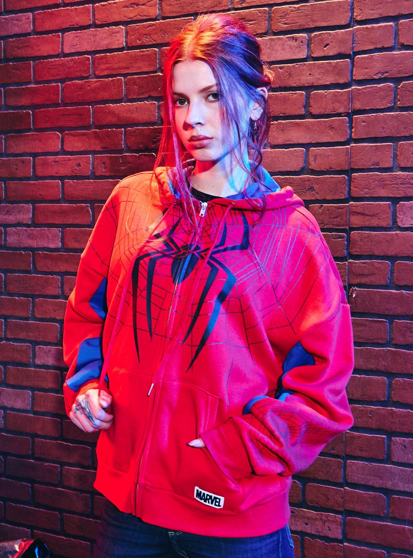 Her Universe Marvel Spider-Man: Brand New Day Spider-Man Girls Oversized Hoodie, , hi-res