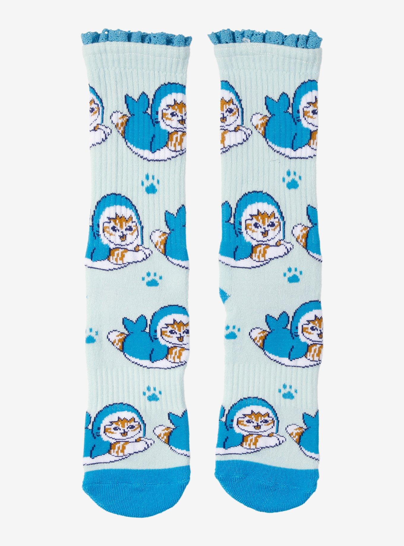 Mofusand Shark Crew Socks, , hi-res